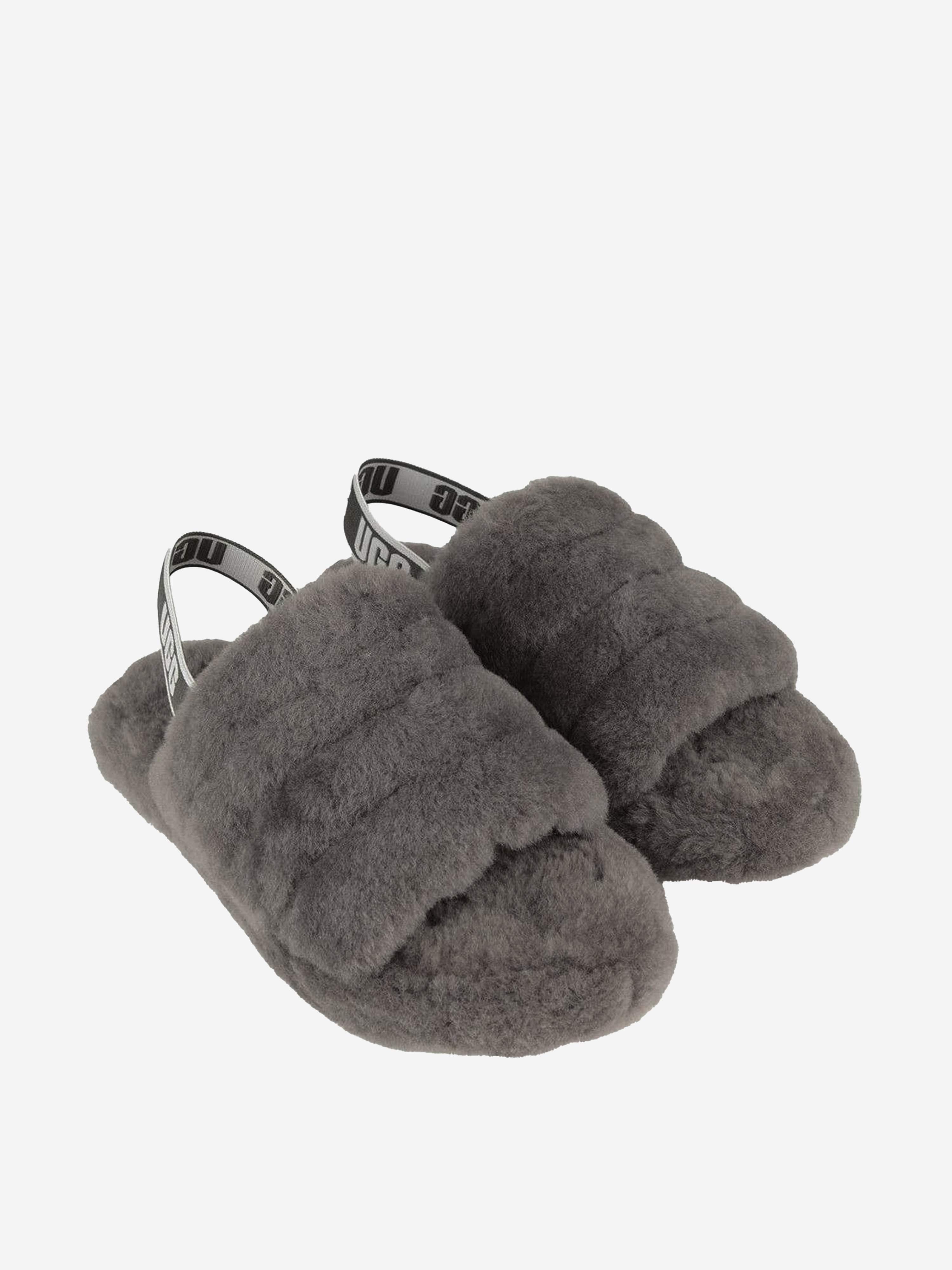 UGG Girls Sheepskin Fluff Yeah Sandals