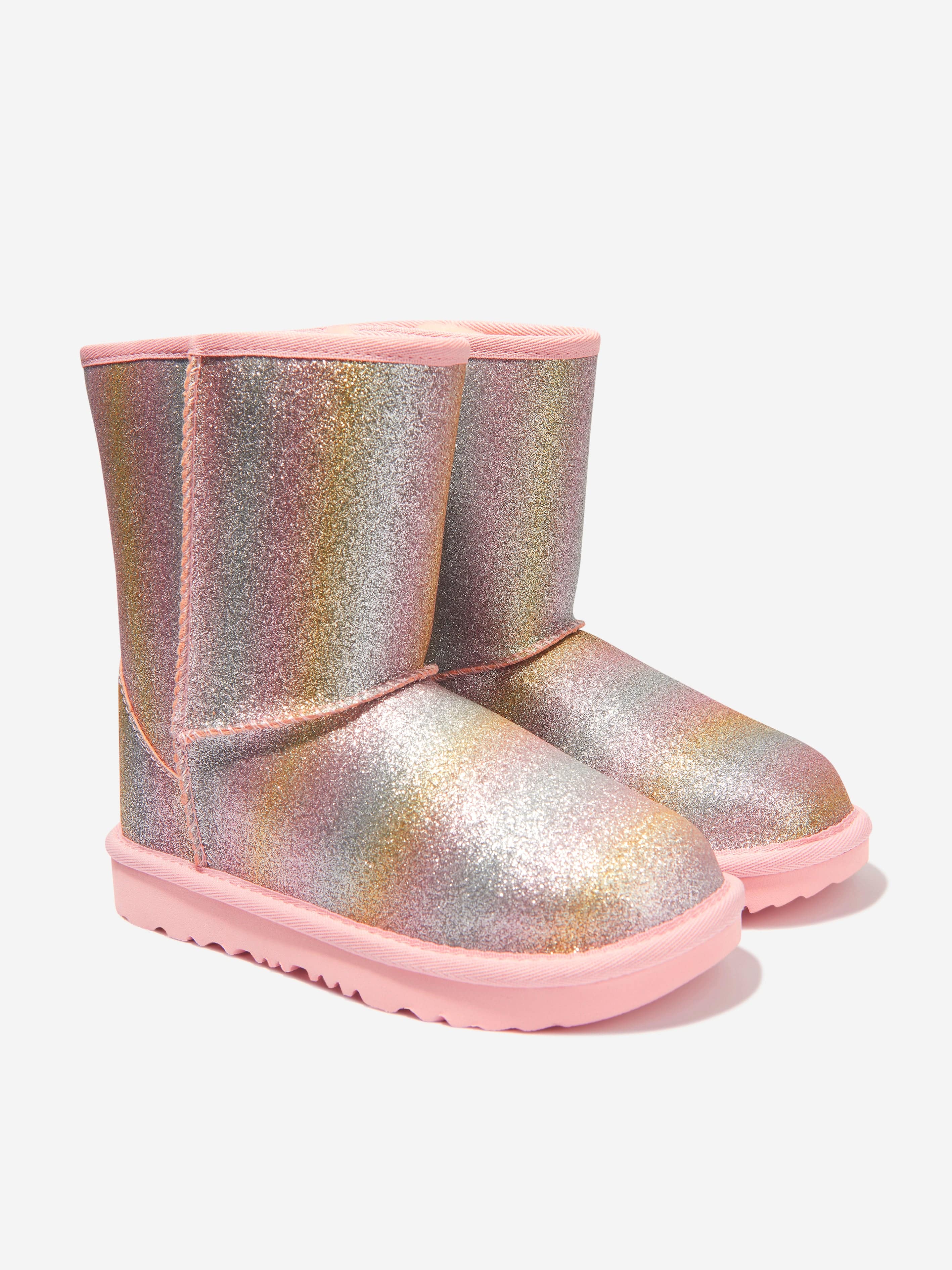 UGG Girls Classic II Glitter Boots