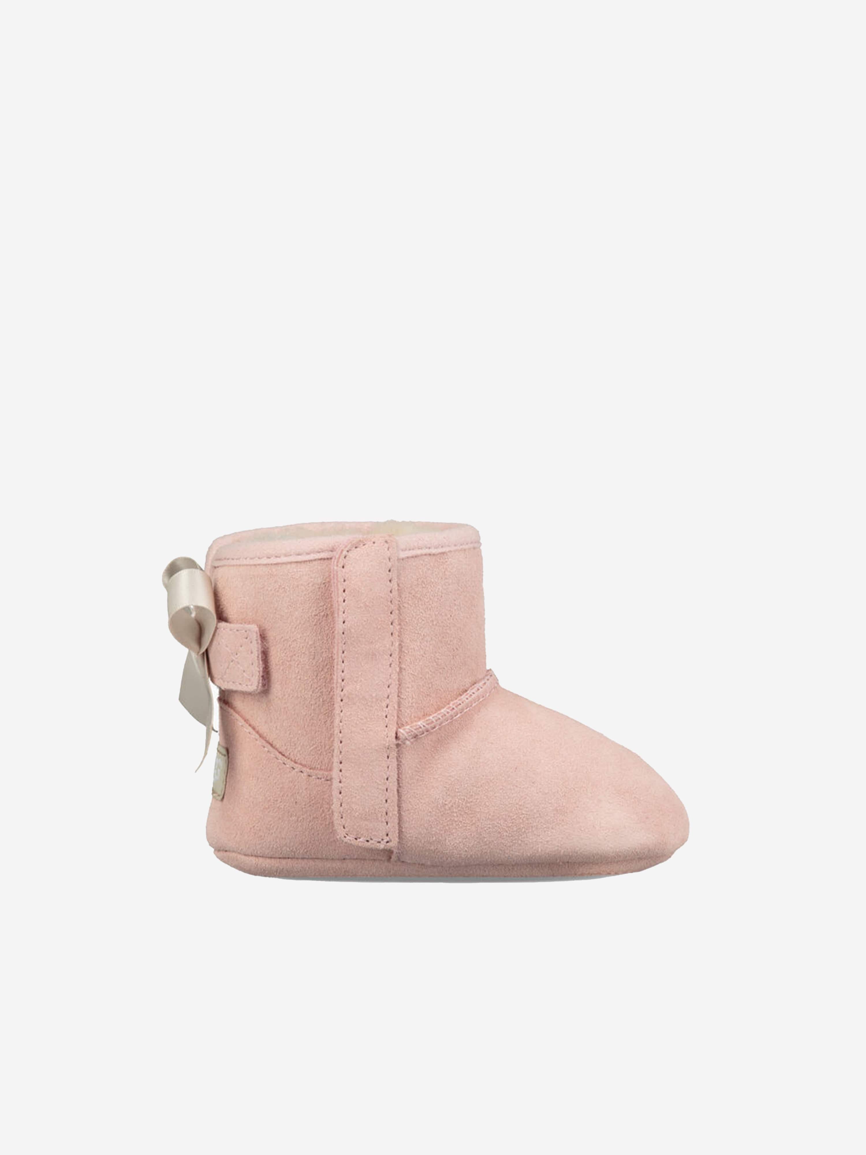 UGG Baby Girls Suede Jesse Bow II Booties