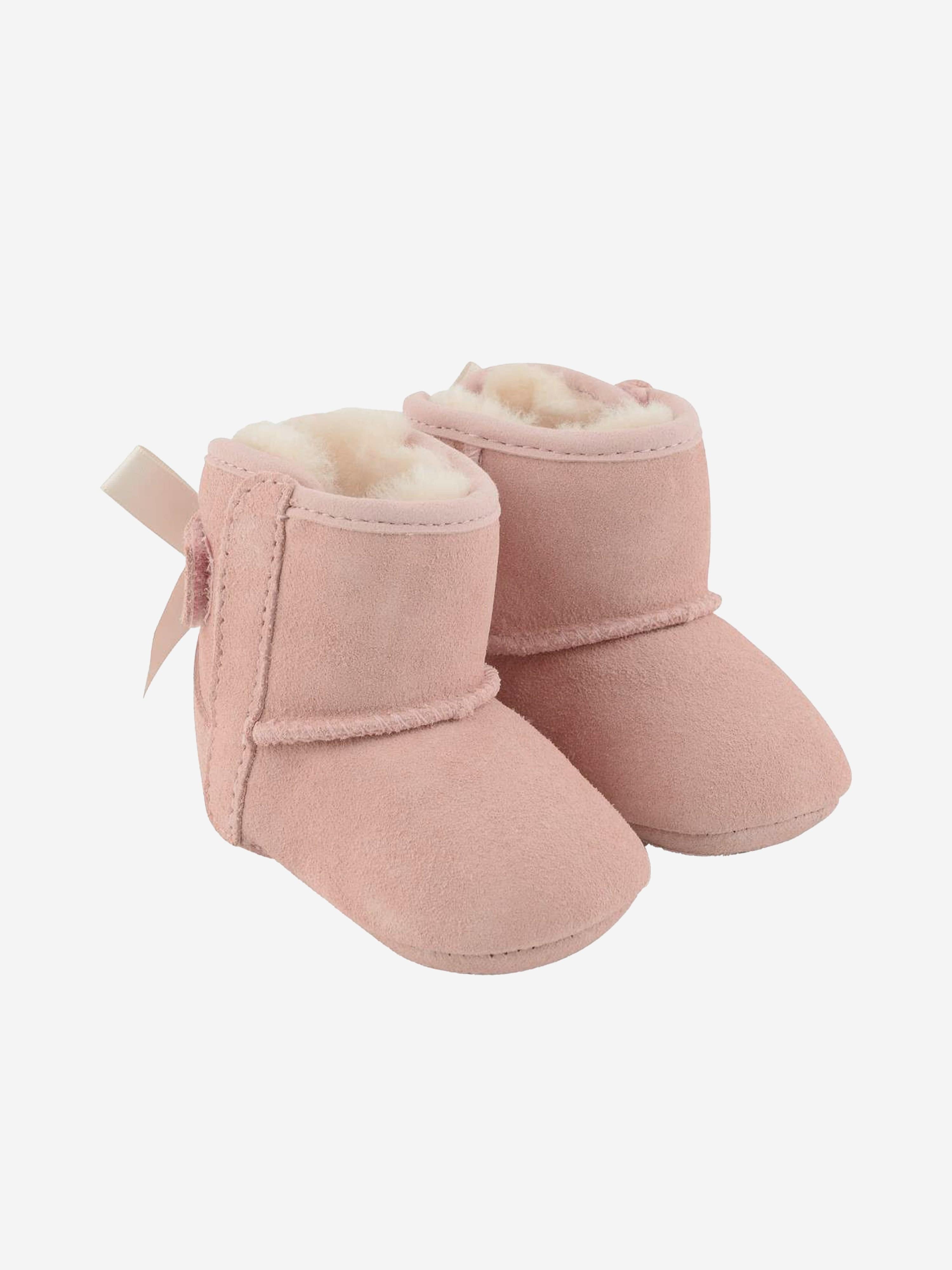 UGG Baby Girls Suede Jesse Bow II Booties