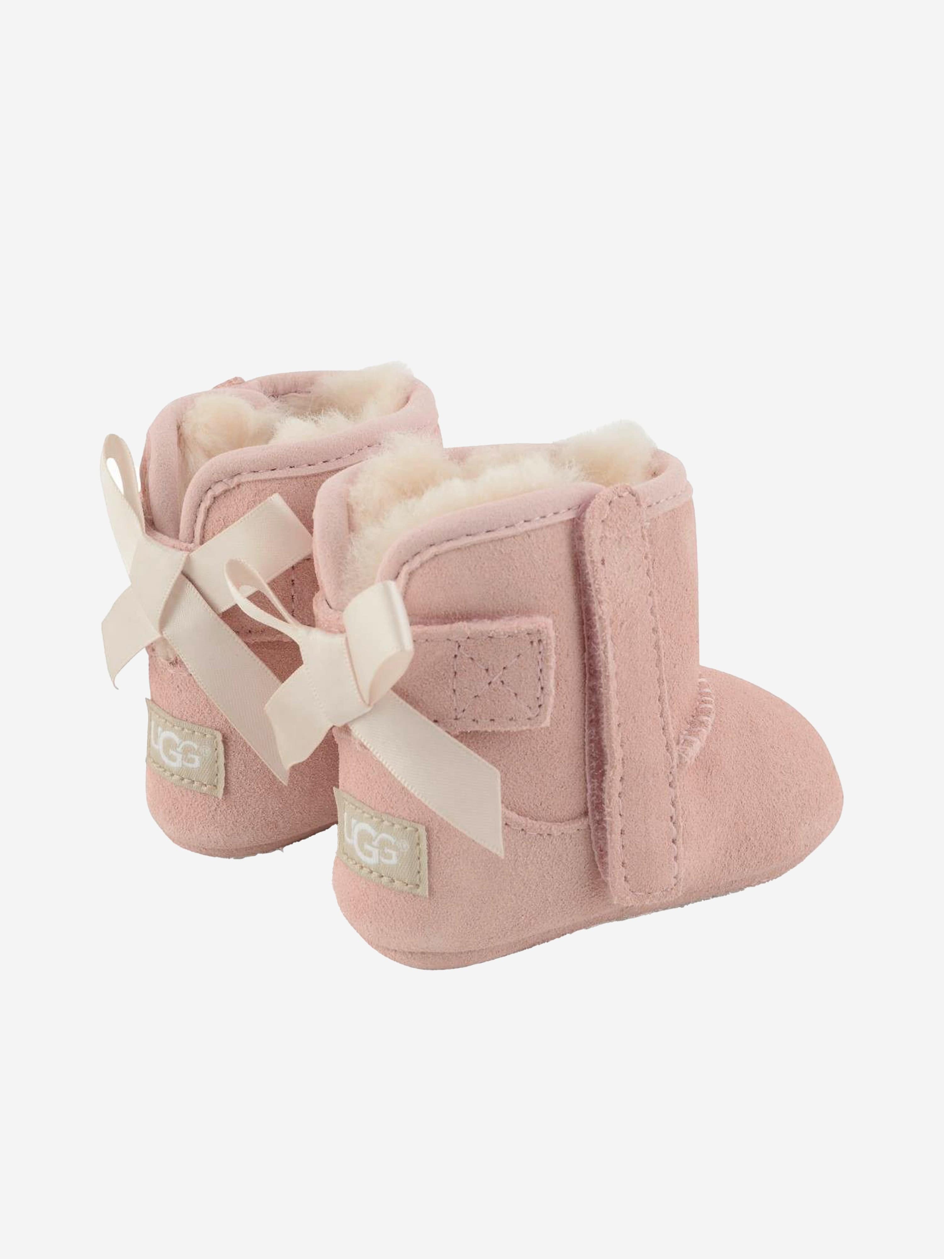 UGG Baby Girls Suede Jesse Bow II Booties