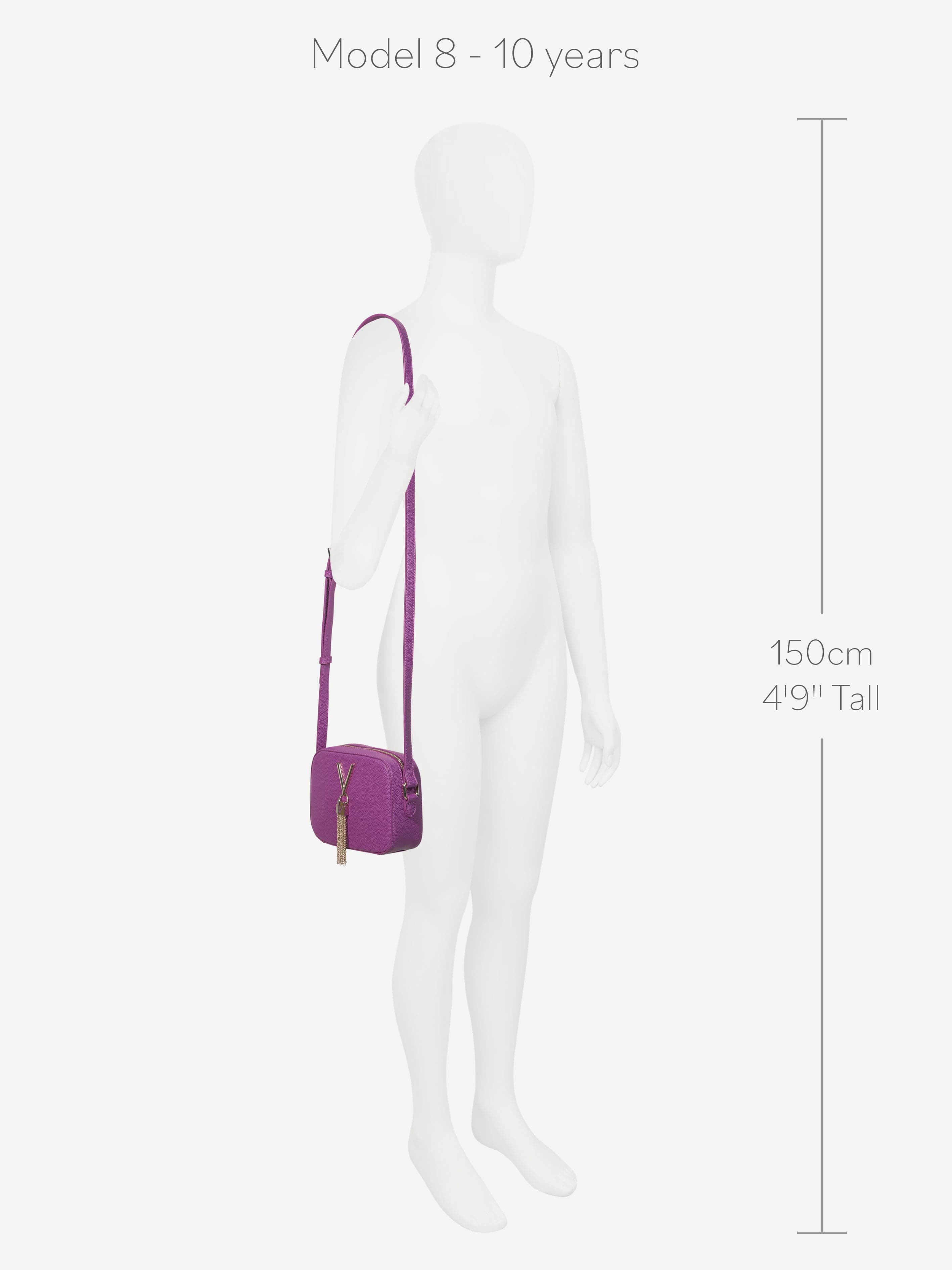 Valentino Girls Divina Crossbody Bag in Purple (W: 6cm)