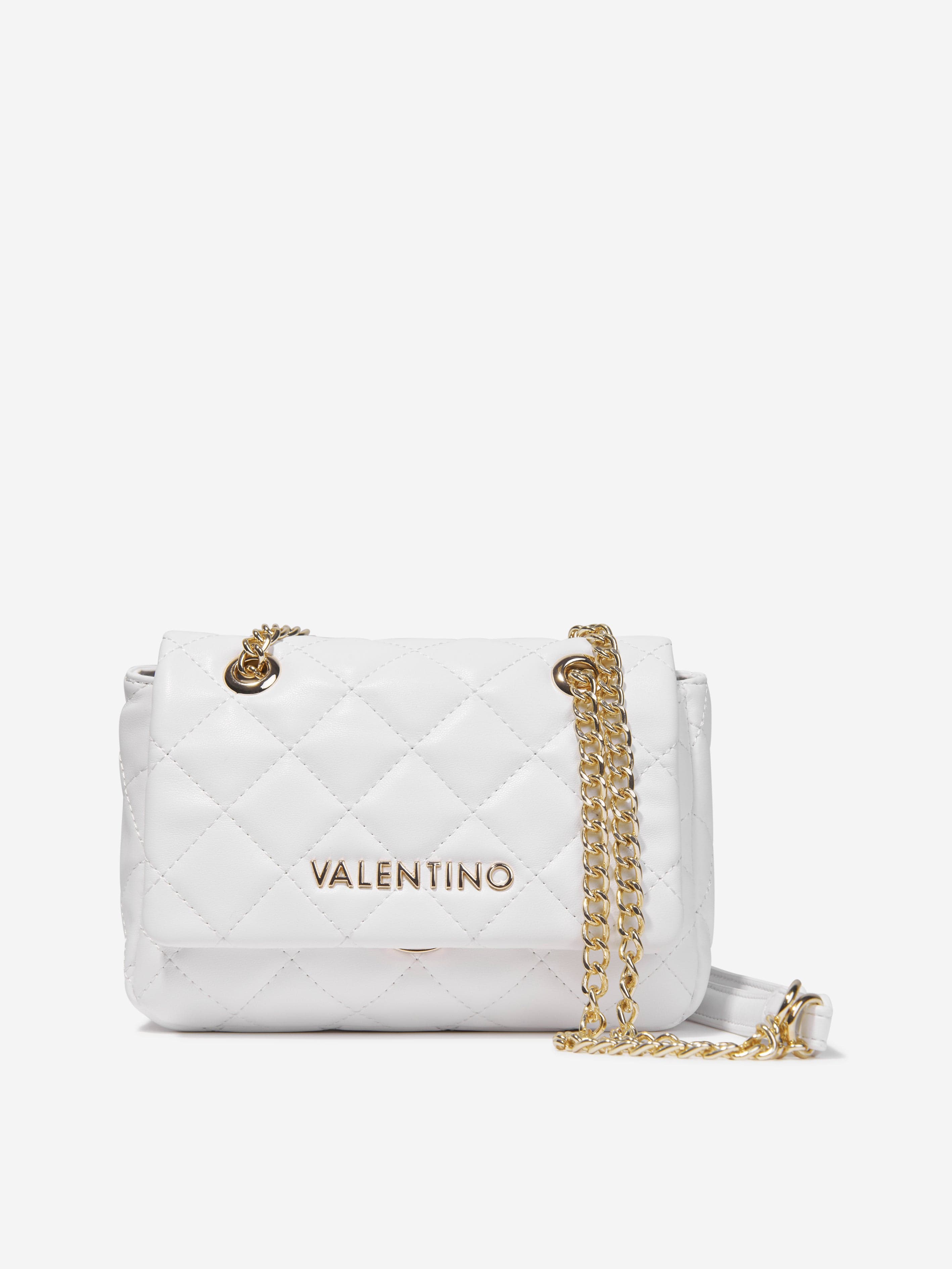 Valentino Girls Ocarina Flap Bag in Whtie (W: 8cm)