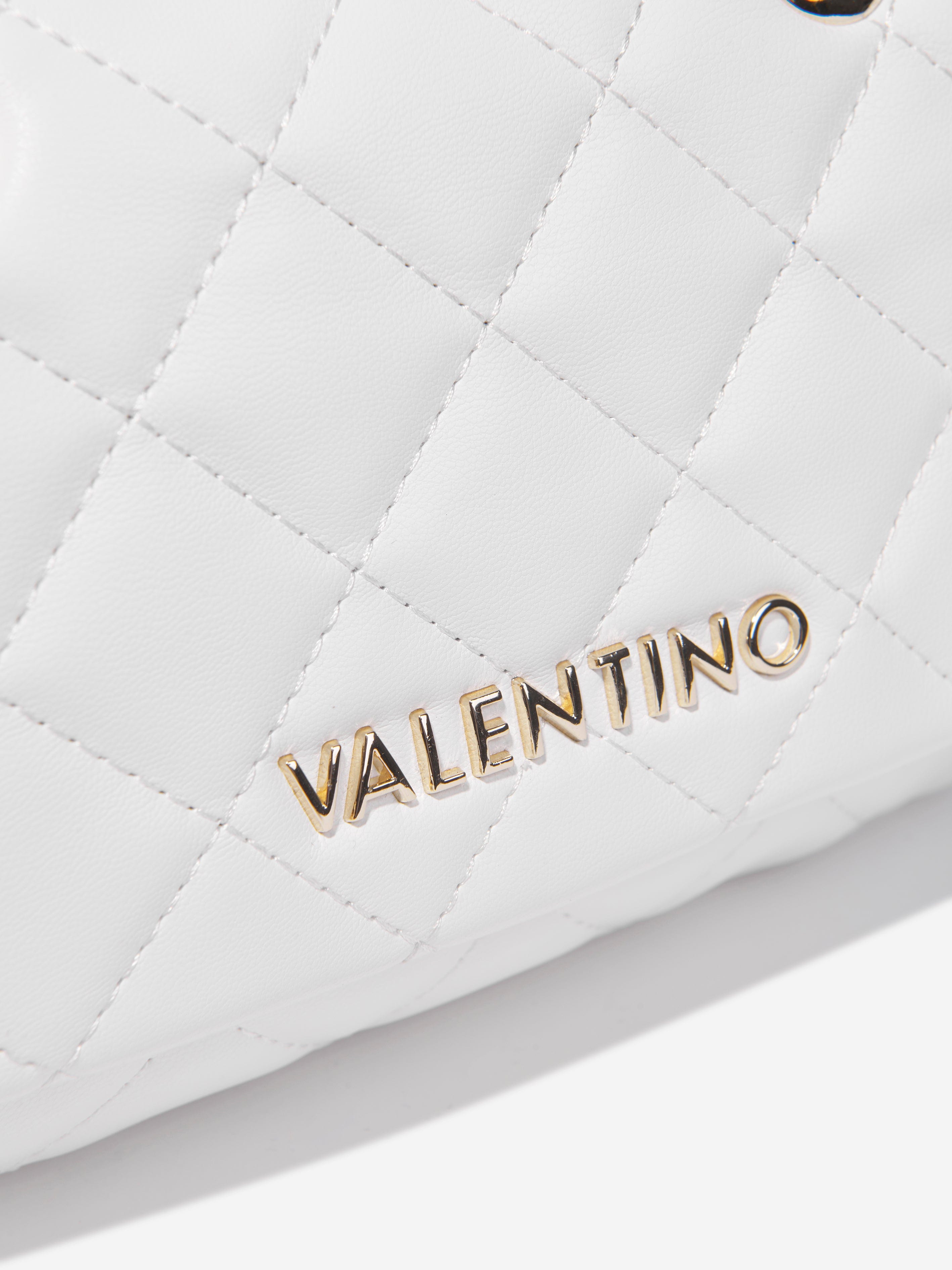 Valentino Girls Ocarina Flap Bag in Whtie (W: 8cm)