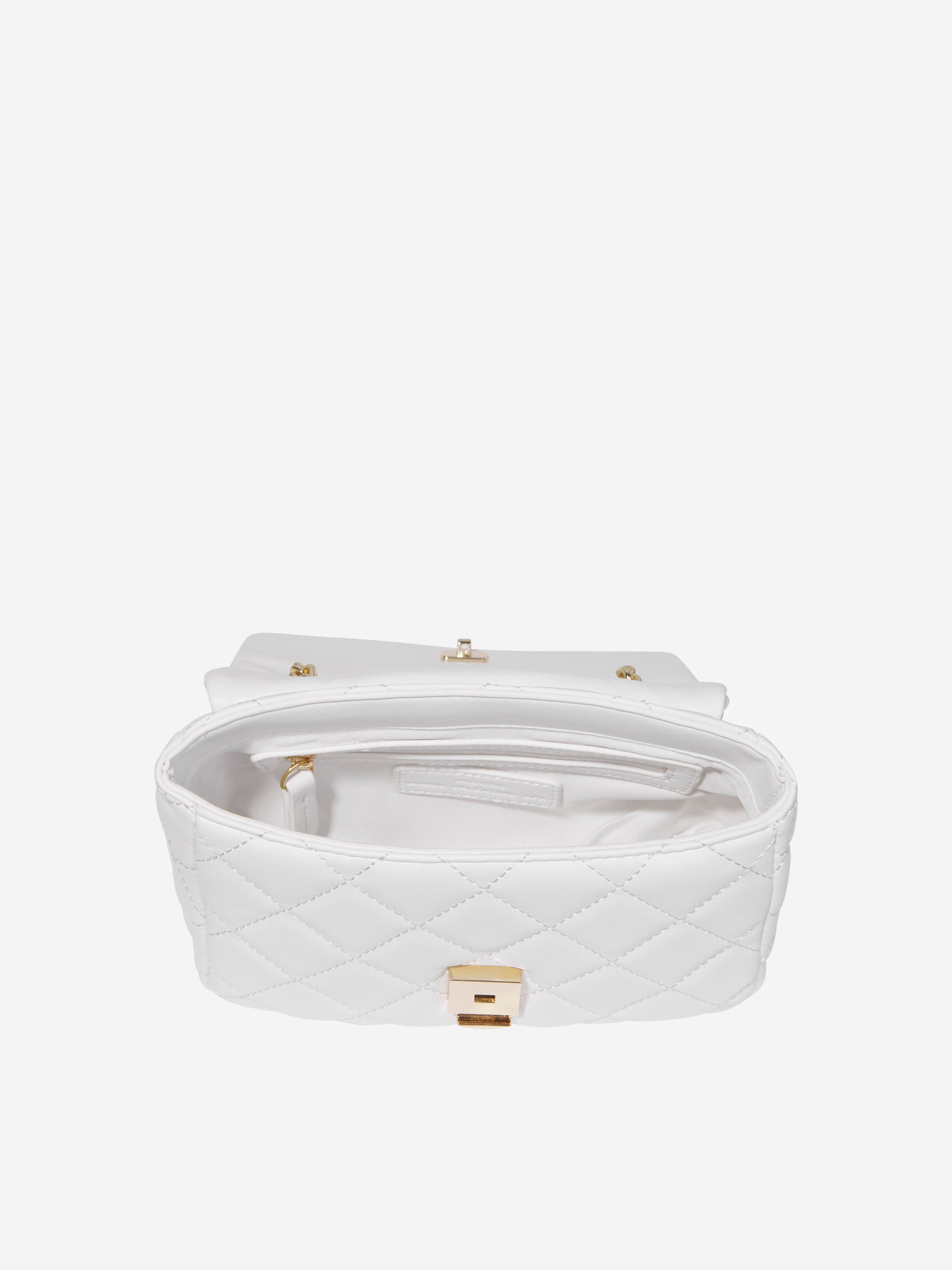 Valentino Girls Ocarina Flap Bag in Whtie (W: 8cm)