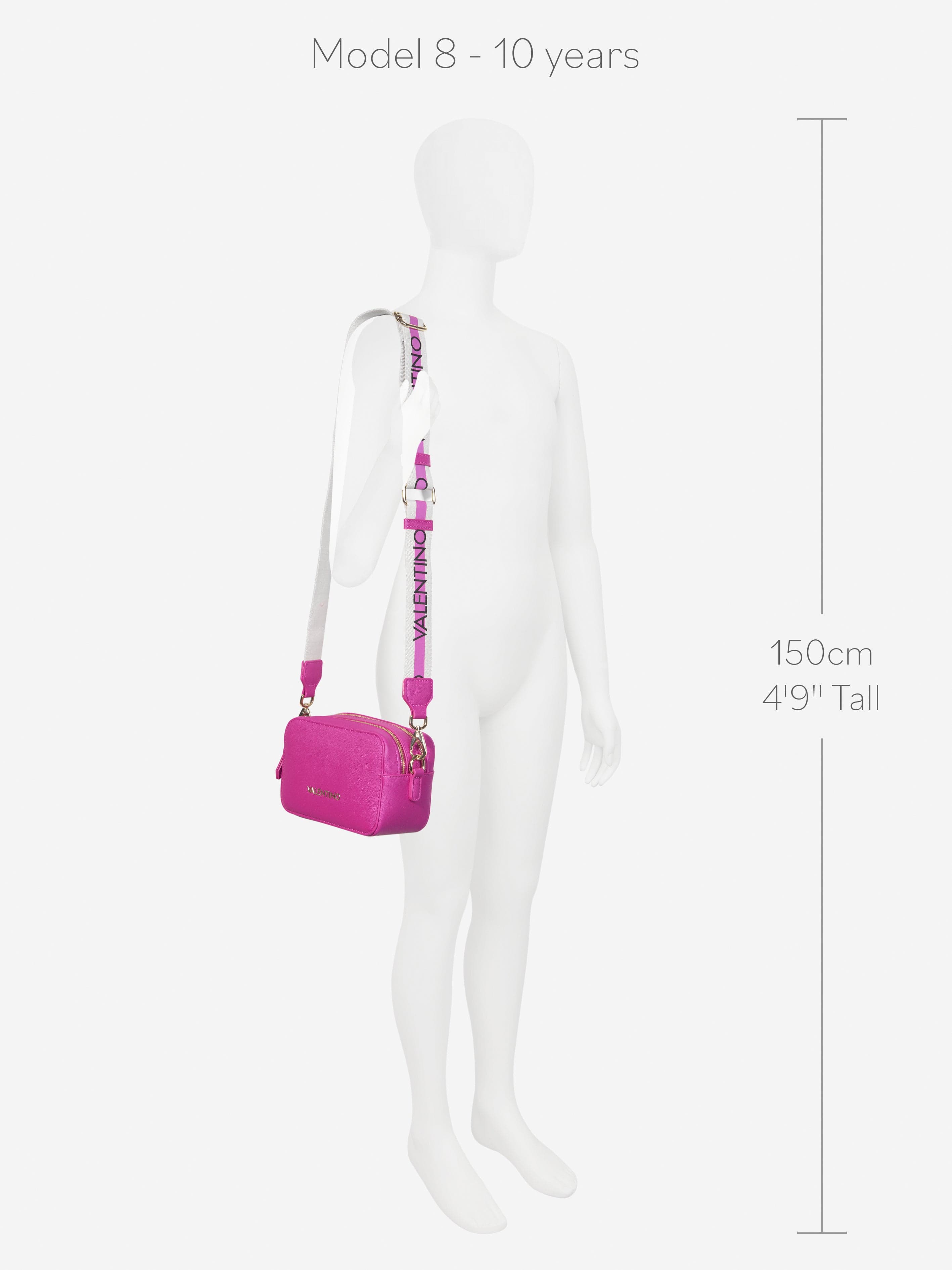 Valentino Girls Zero Crossbody Bag in Pink (W: 8cm)