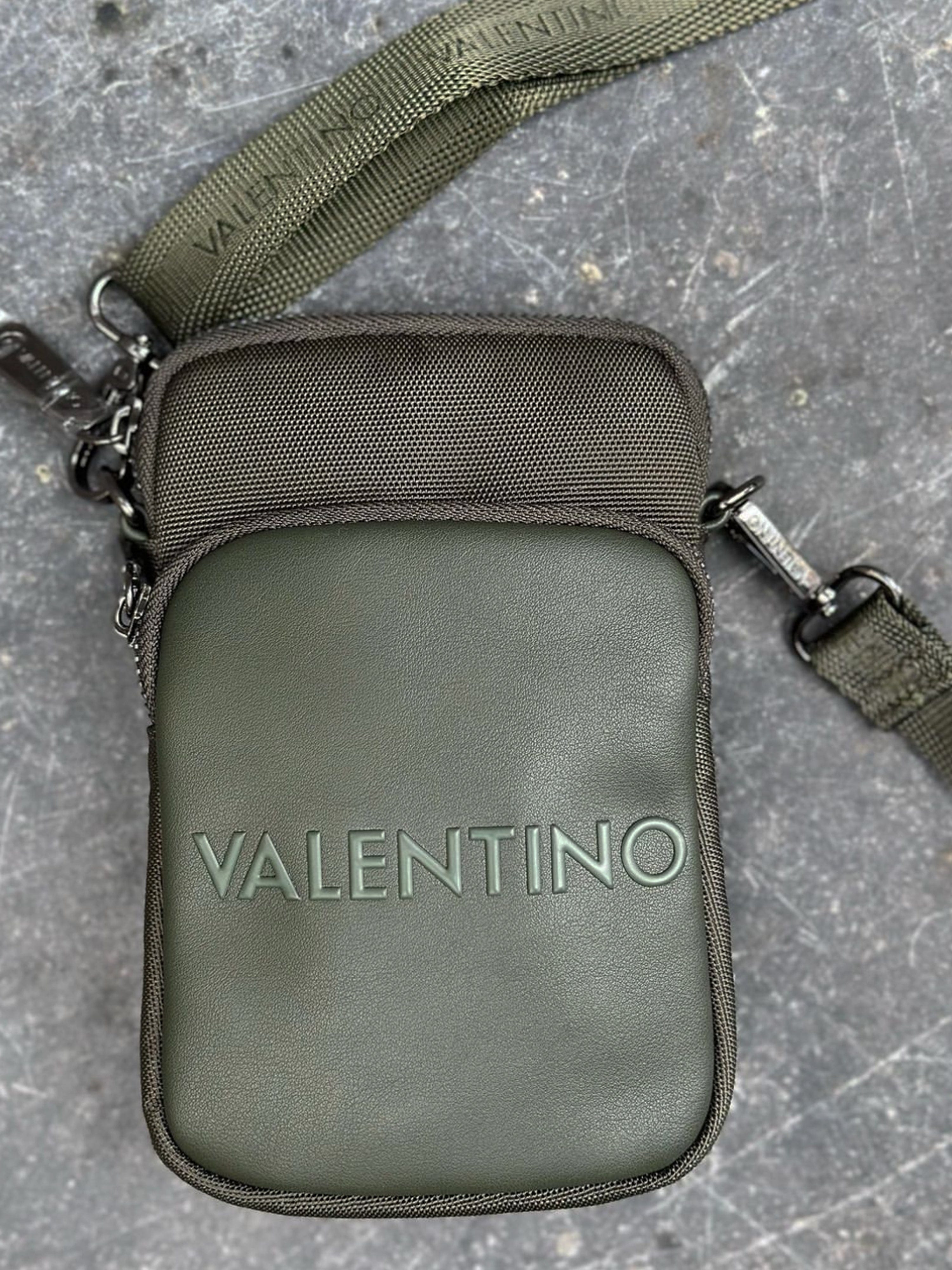 Valentino Boys Cristian Crossbody Bag in Green (W: 3cm)