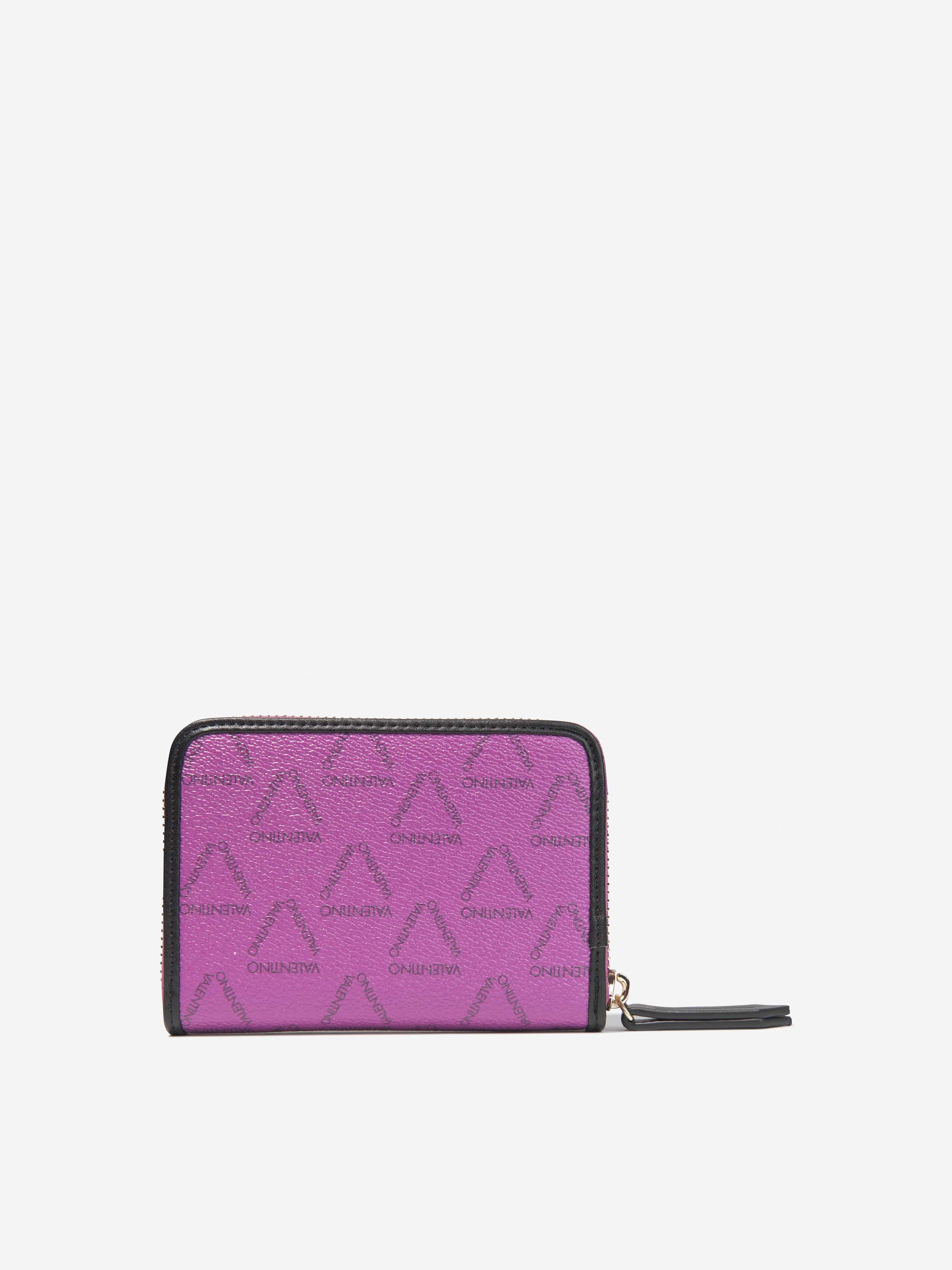 Valentino Girls Liuto Zip Around Wallet in Purple (W: 2cm)