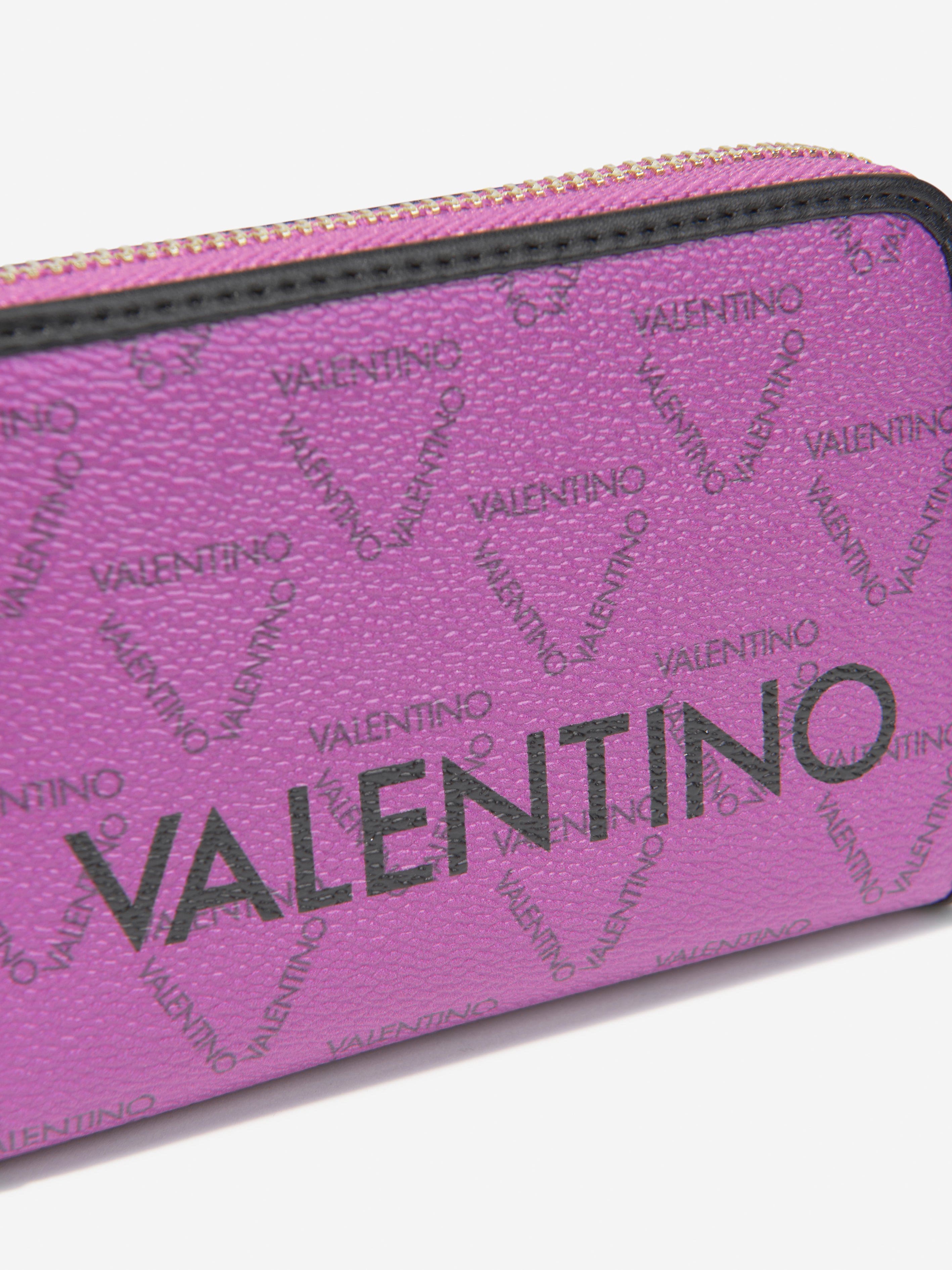 Valentino Girls Liuto Zip Around Wallet in Purple (W: 2cm)