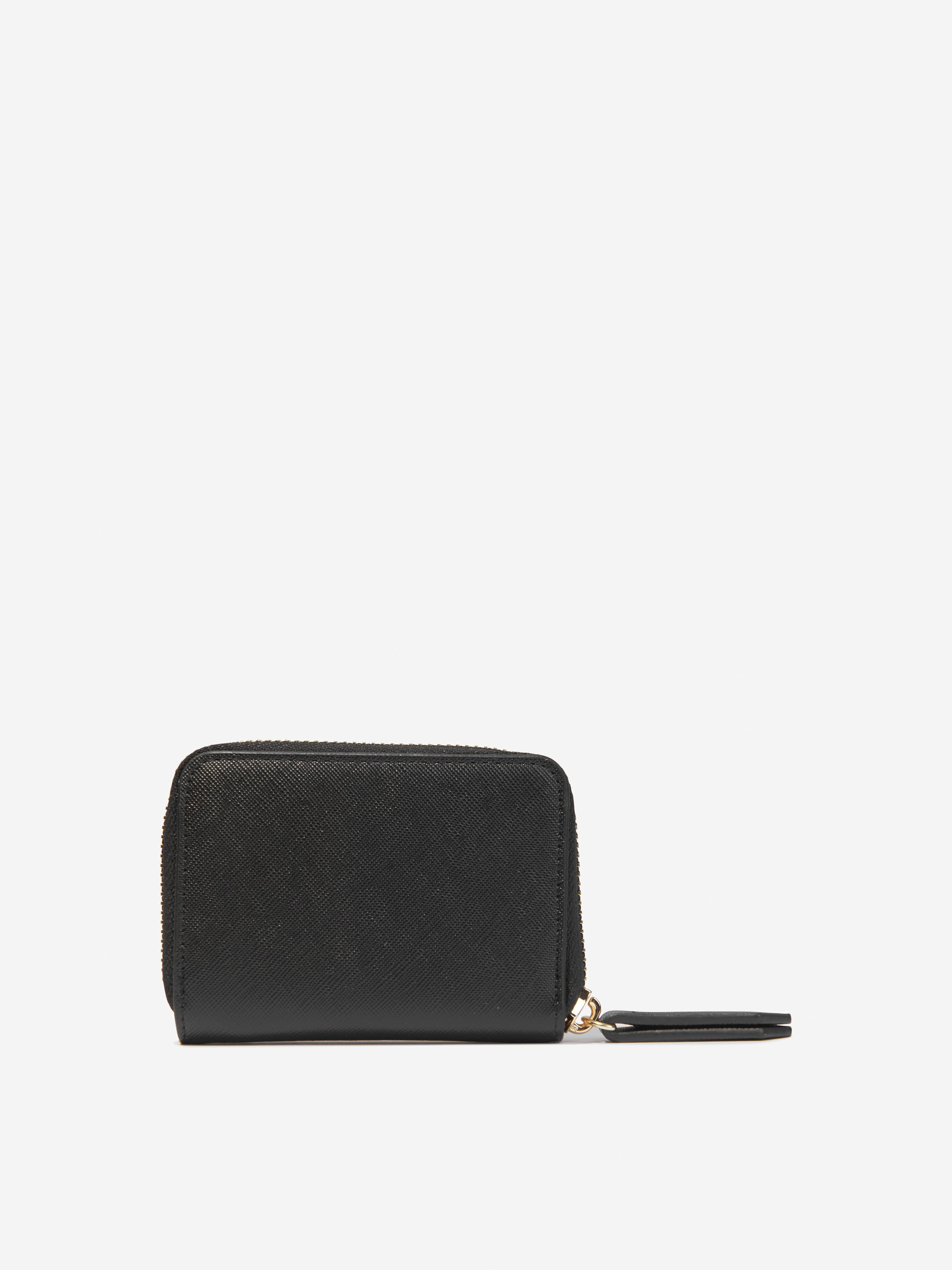 Valentino Girls Zero Zip Around Wallet in Black (W: 1.8cm)