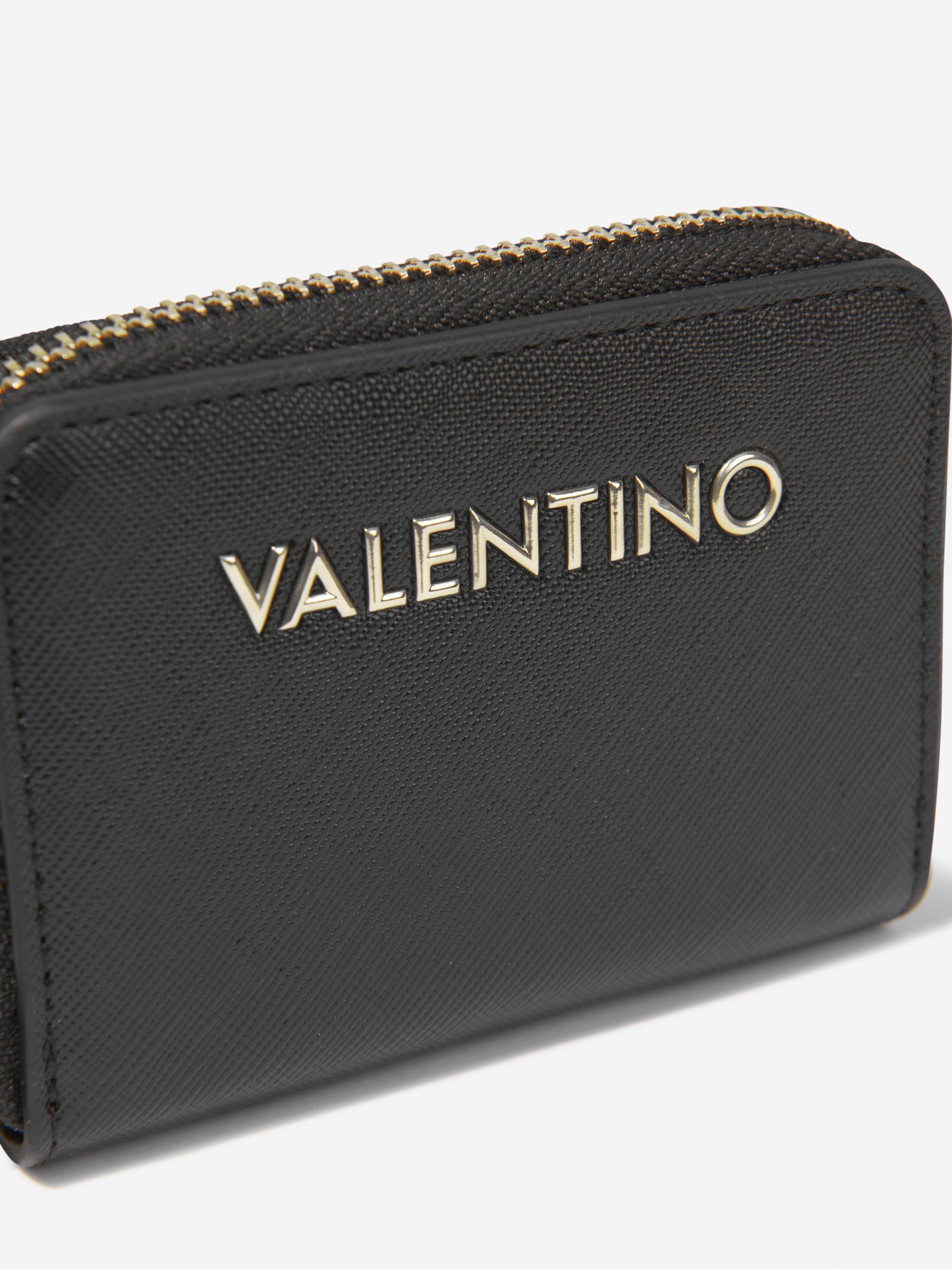 Valentino Girls Zero Zip Around Wallet in Black (W: 1.8cm)