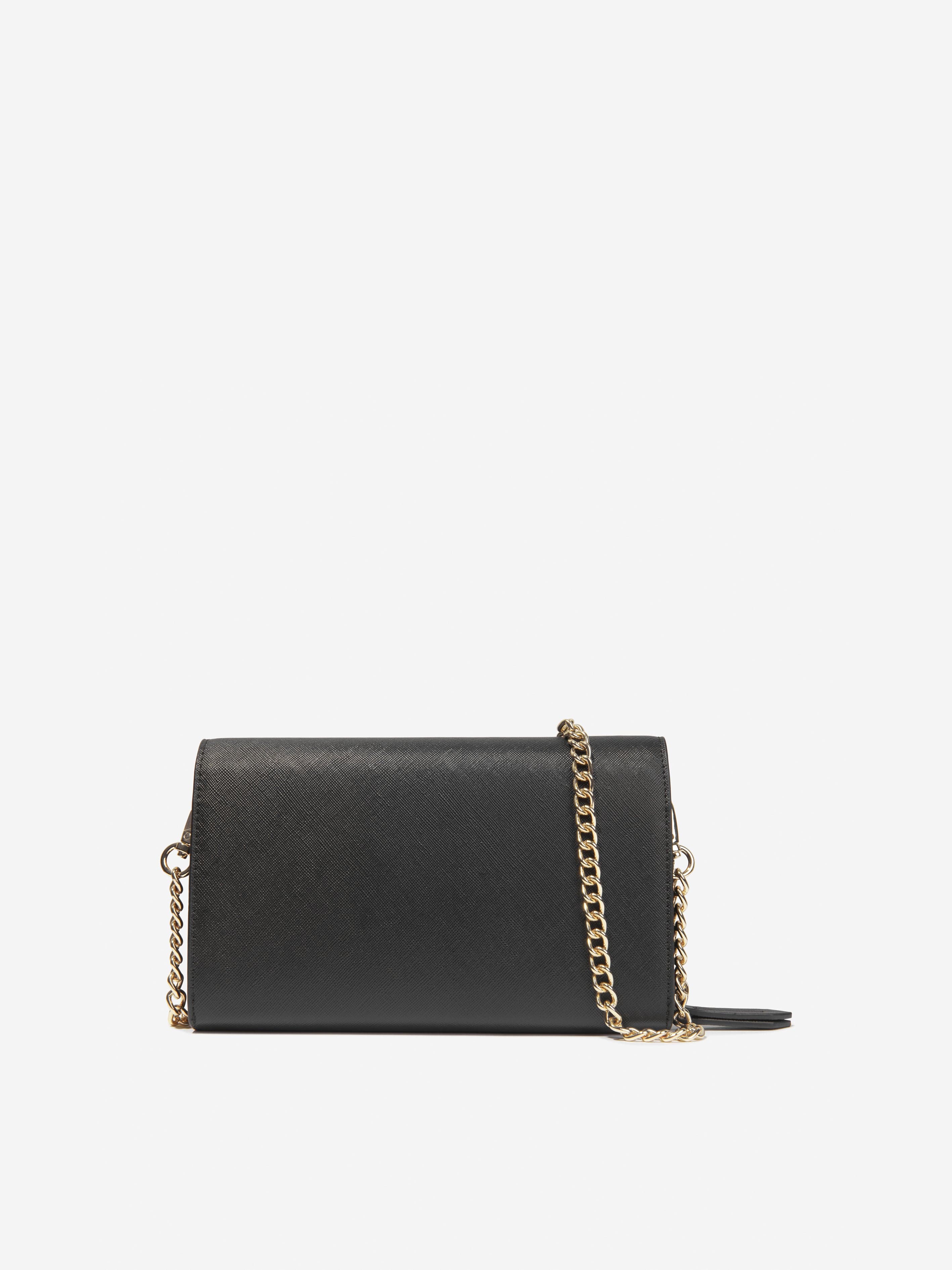 Valentino Girls Zero Wallet With Shoulder Strap in Black (W: 2.5cm)