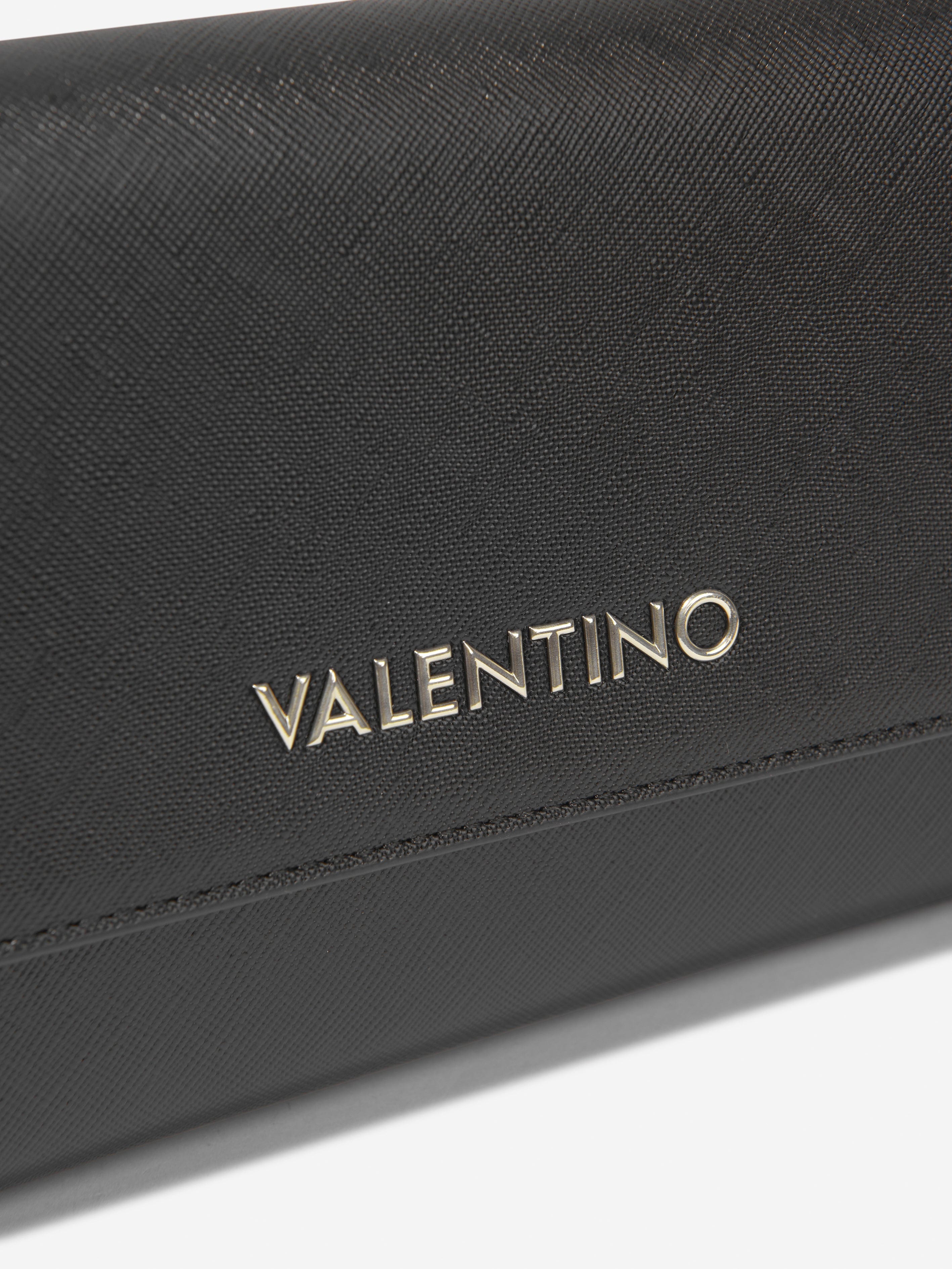 Valentino Girls Zero Wallet With Shoulder Strap in Black (W: 2.5cm)