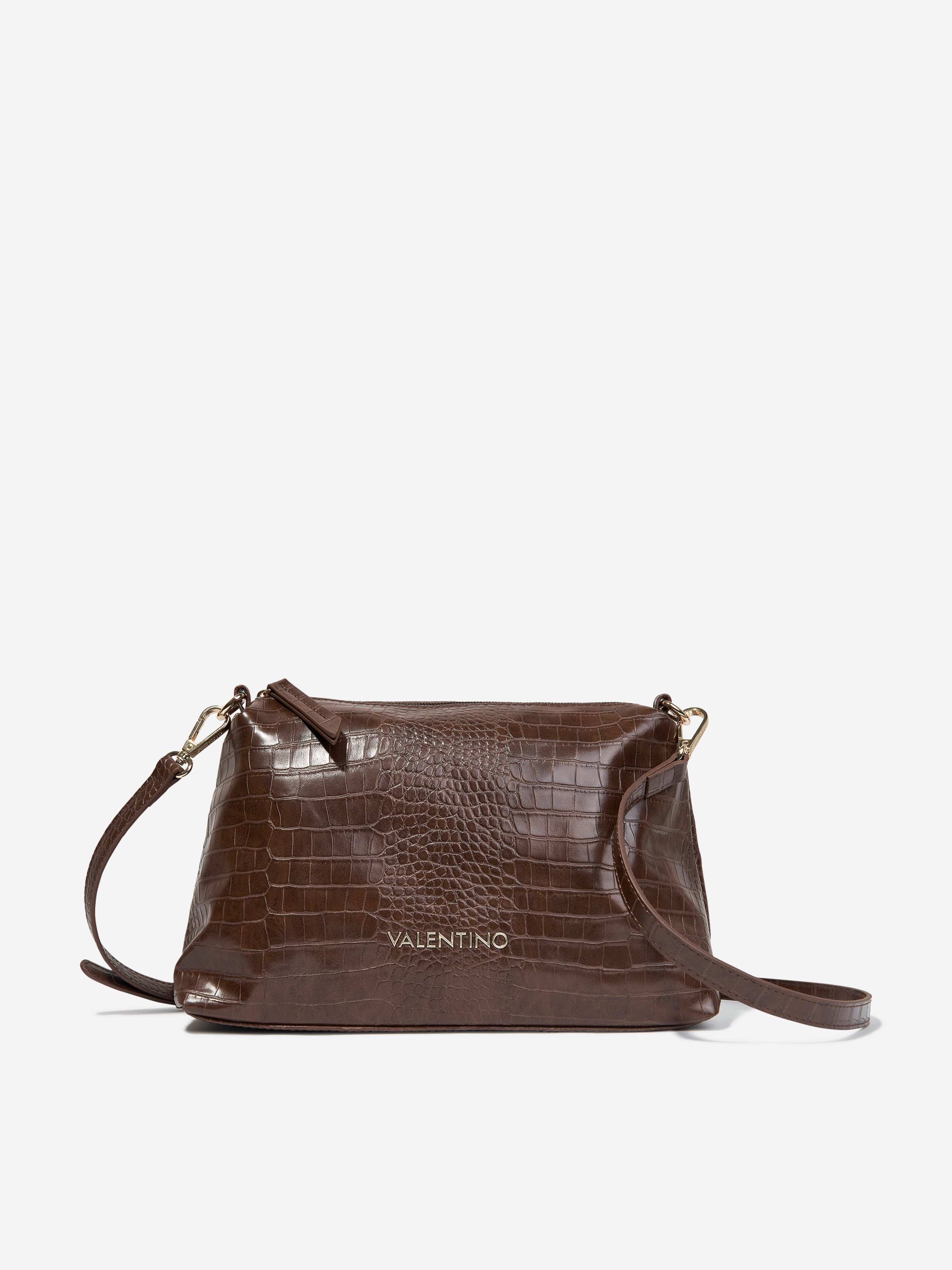 Valentino Girls Wool Shopping Bag in Brown (W:34cm)