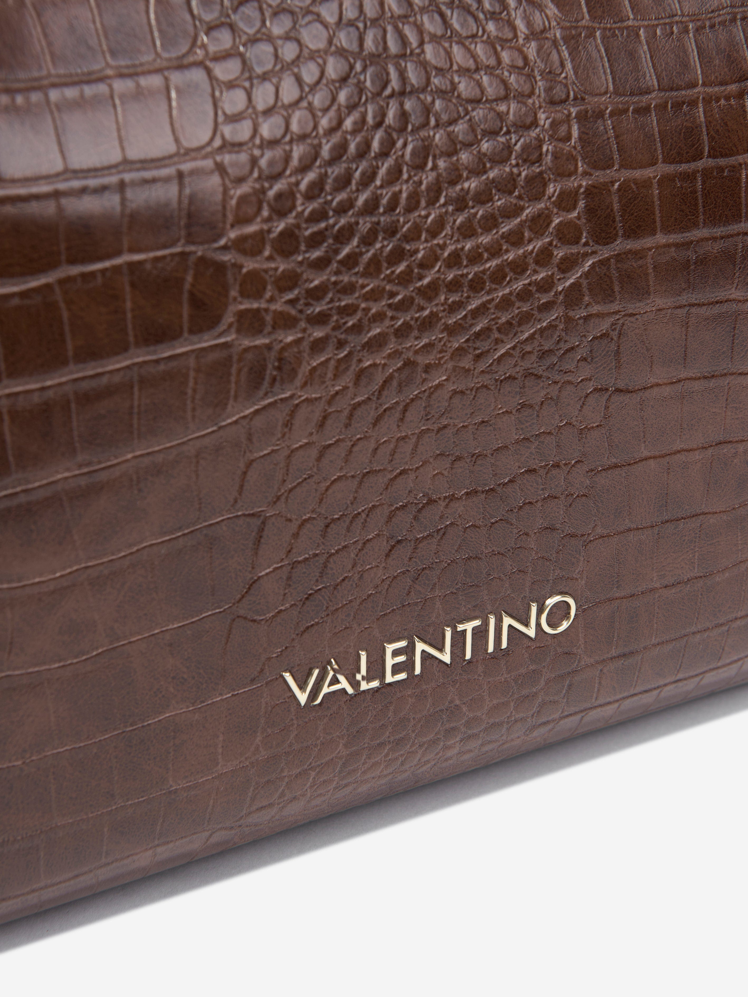 Valentino Girls Wool Shopping Bag in Brown (W:34cm)