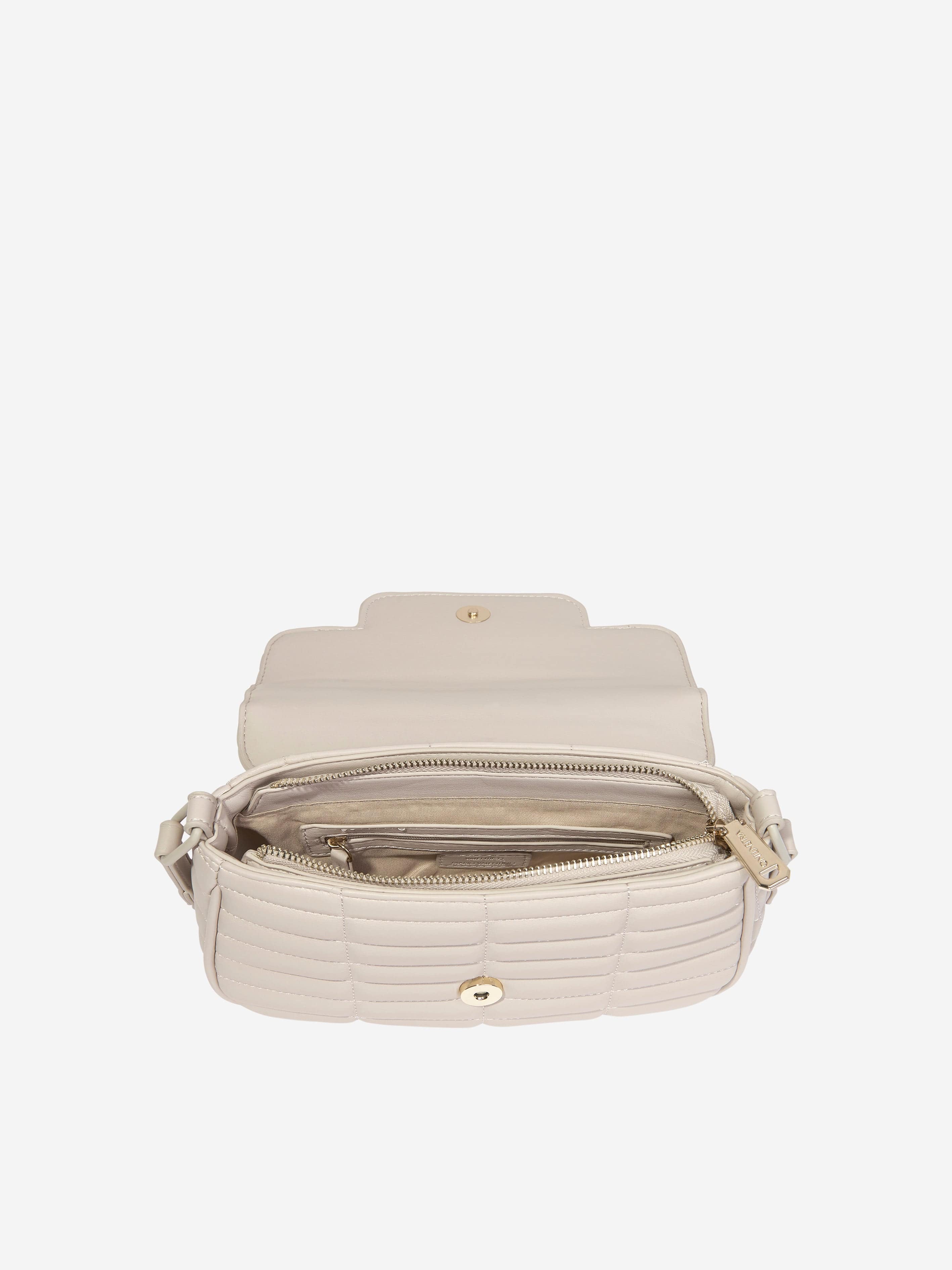 Valentino Girls Quilt Flap Bag in Beige (W:23cm)