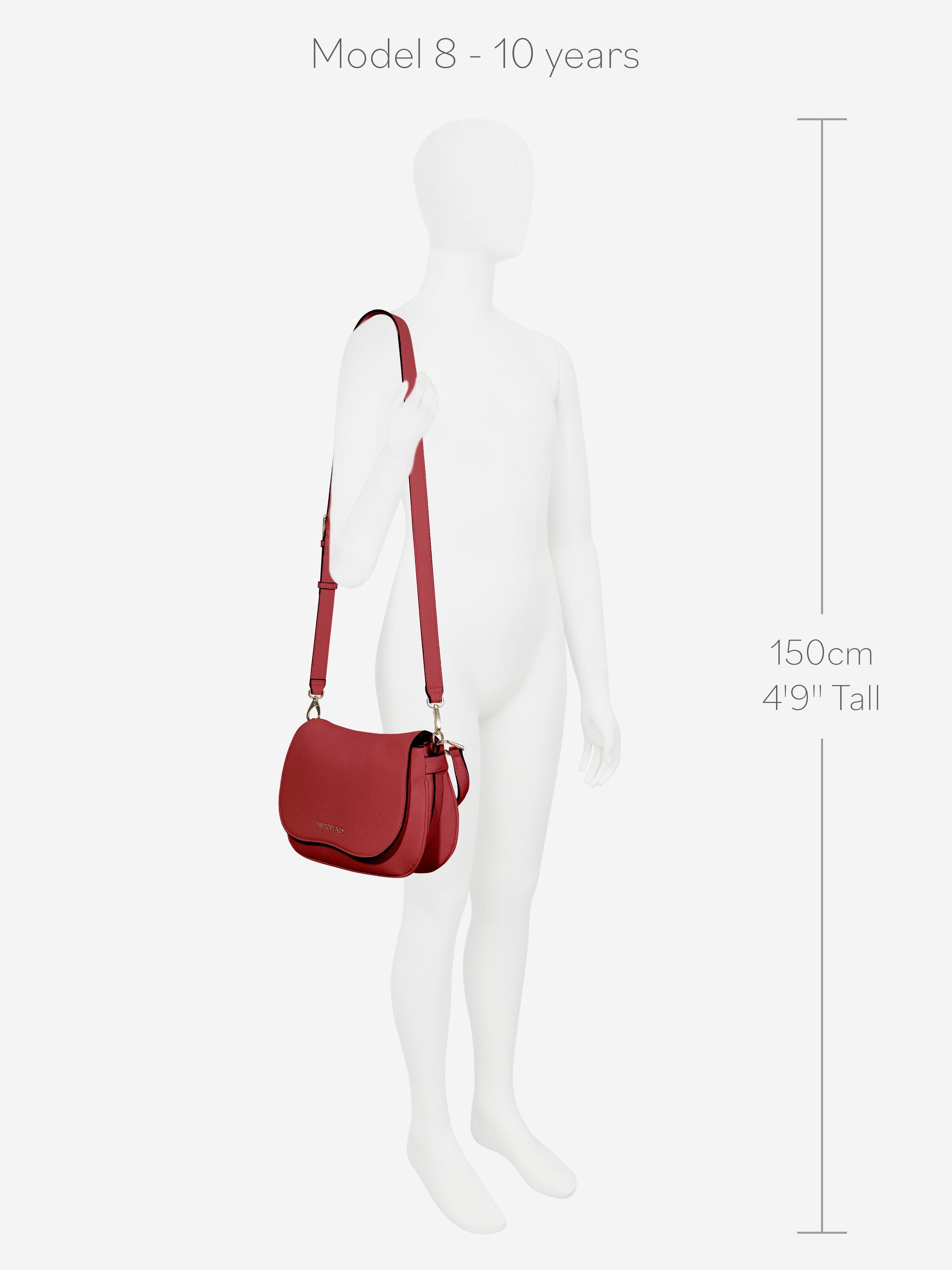 Valentino Girls Cortina Shoulder Bag in Red (W:29.5cm)