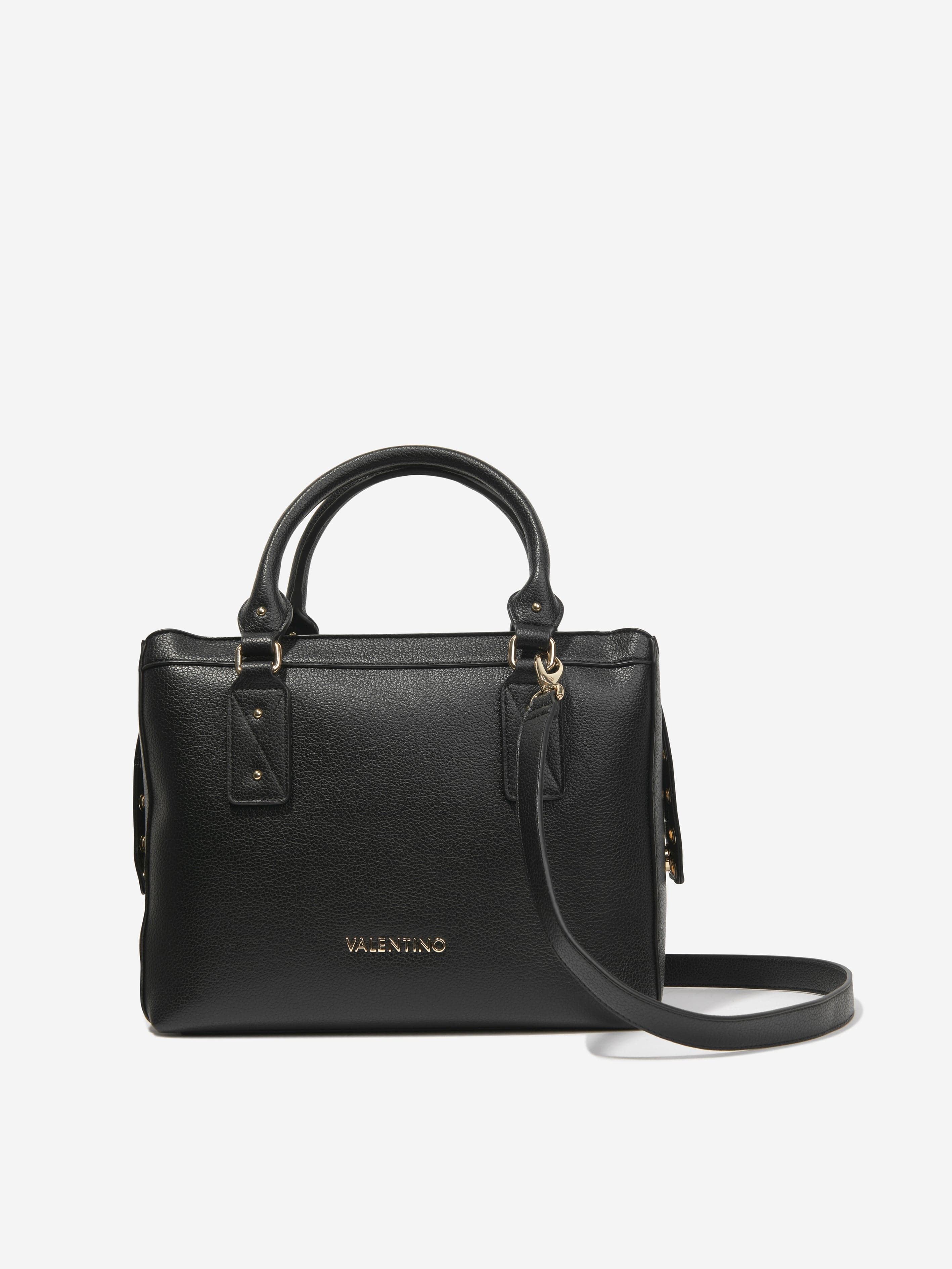 Valentino Girls Megeve Shopping Bag in Black (W: 30cm)