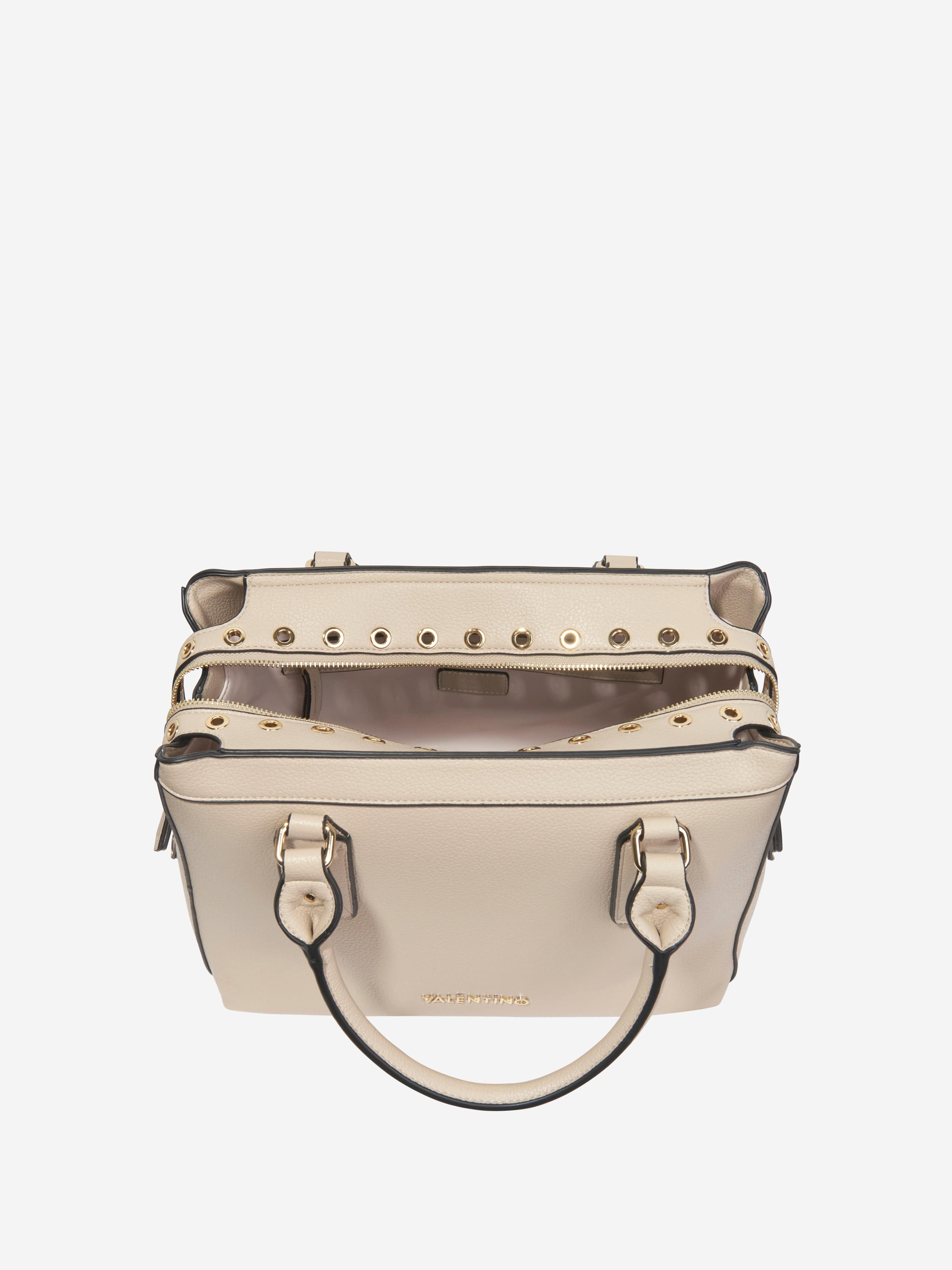 Valentino Girls Megeve Shopping Bag in Beige (W: 30cm)