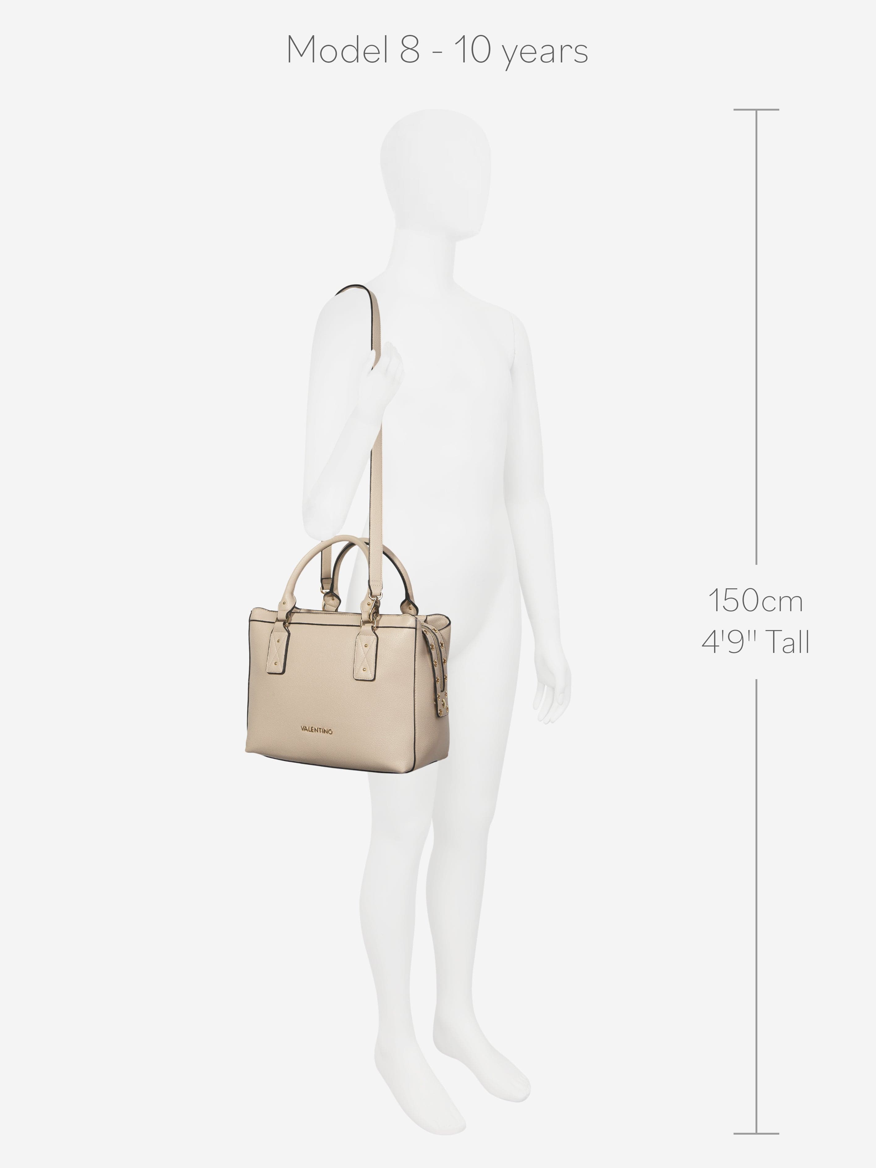 Valentino Girls Megeve Shopping Bag in Beige (W: 30cm)