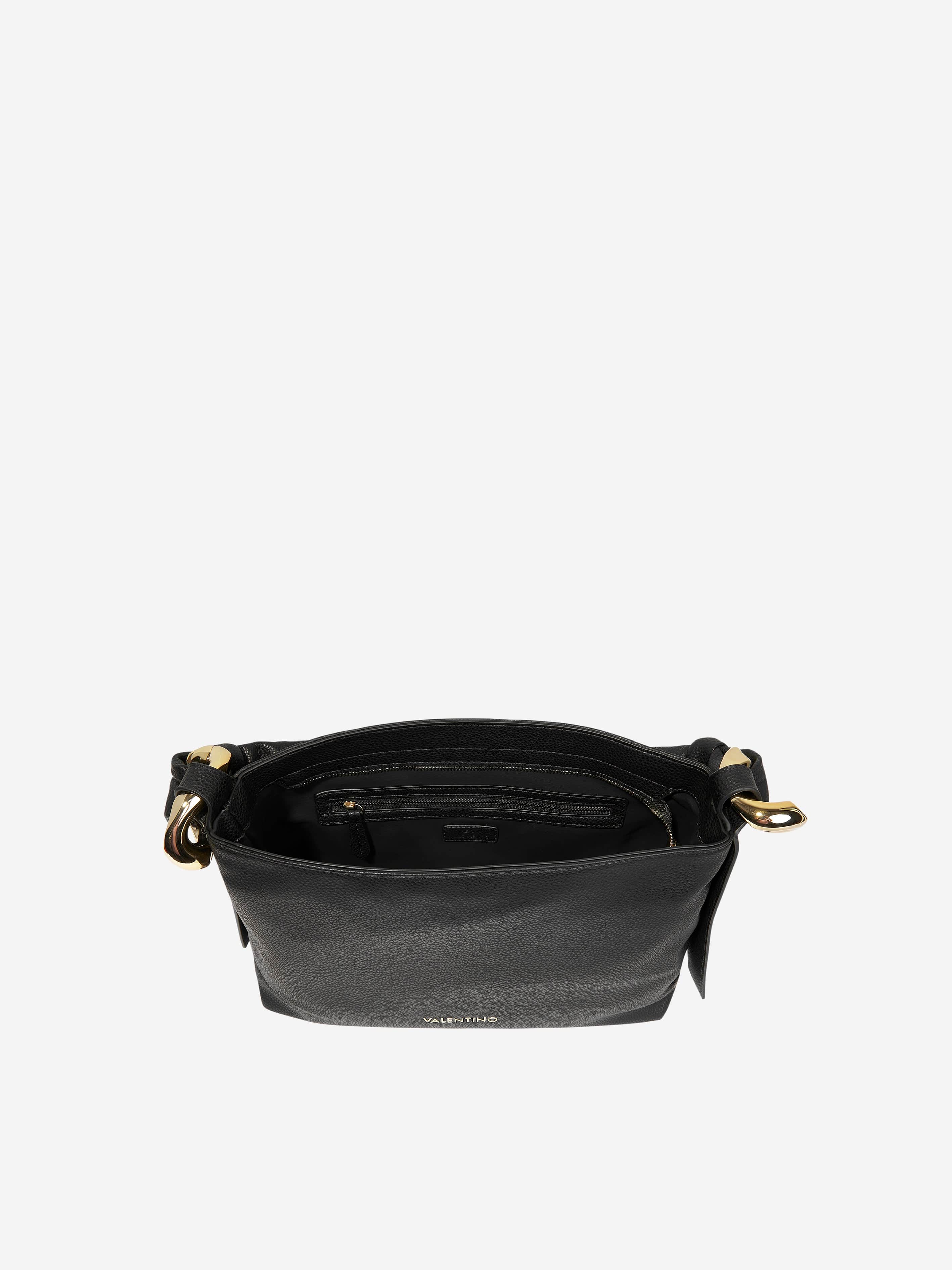 Valentino Girls Ring Hobo Bag in Black (W:35cm)