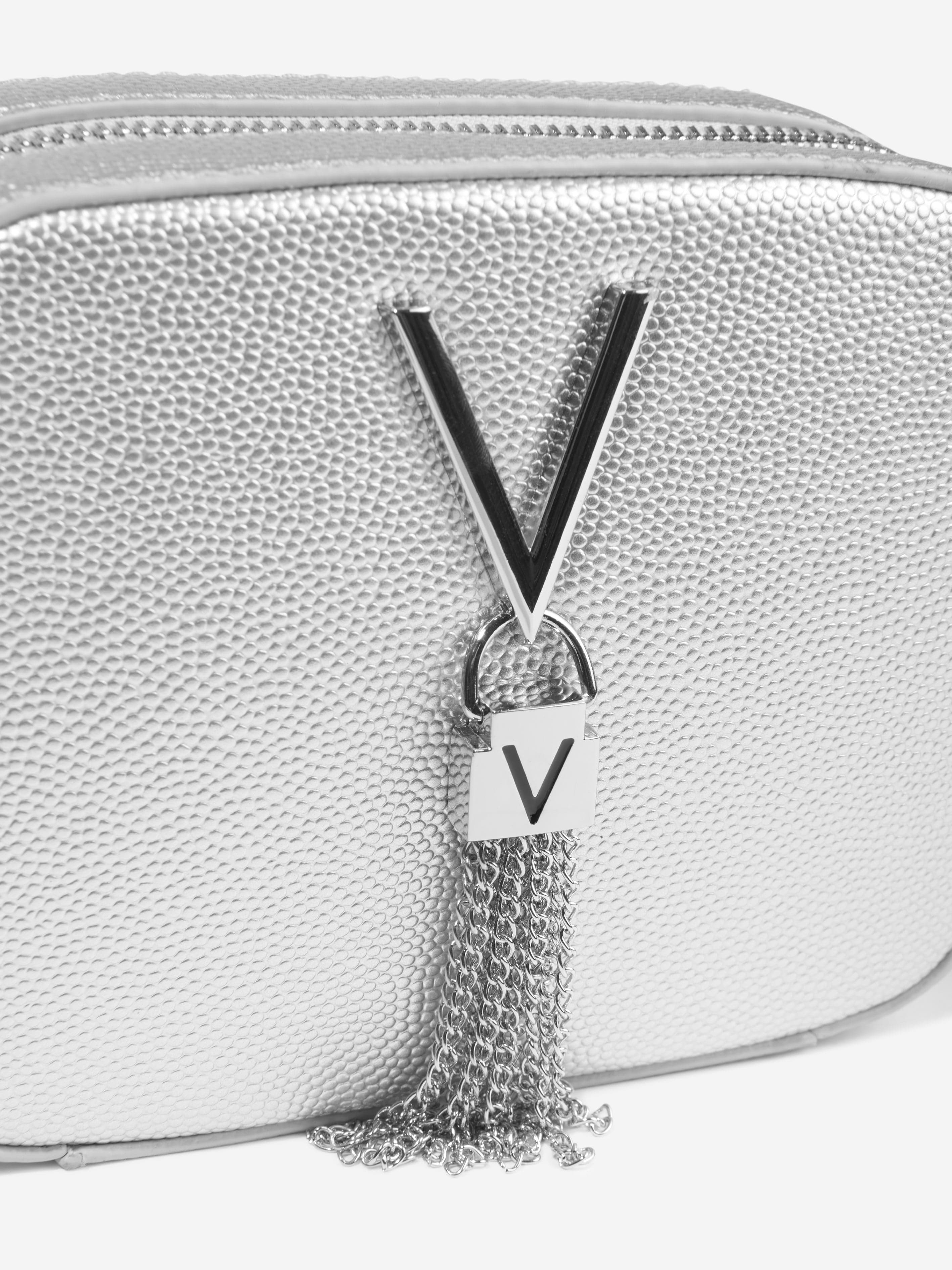 Valentino Girls Divina Crossbody Bag in Silver (17cm)