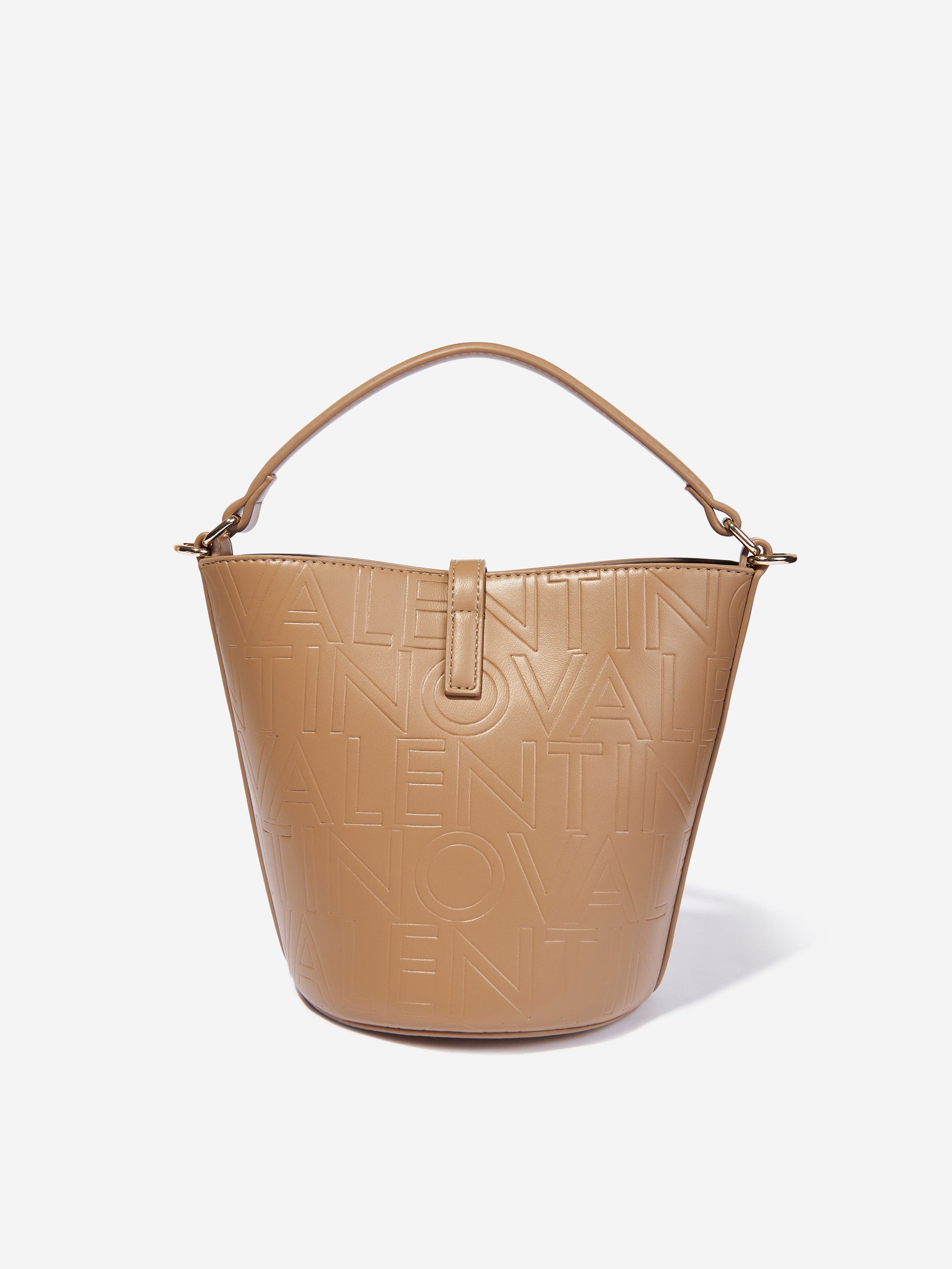 Valentino Girls Lio Re Bucket Bag in Beige (19cm)