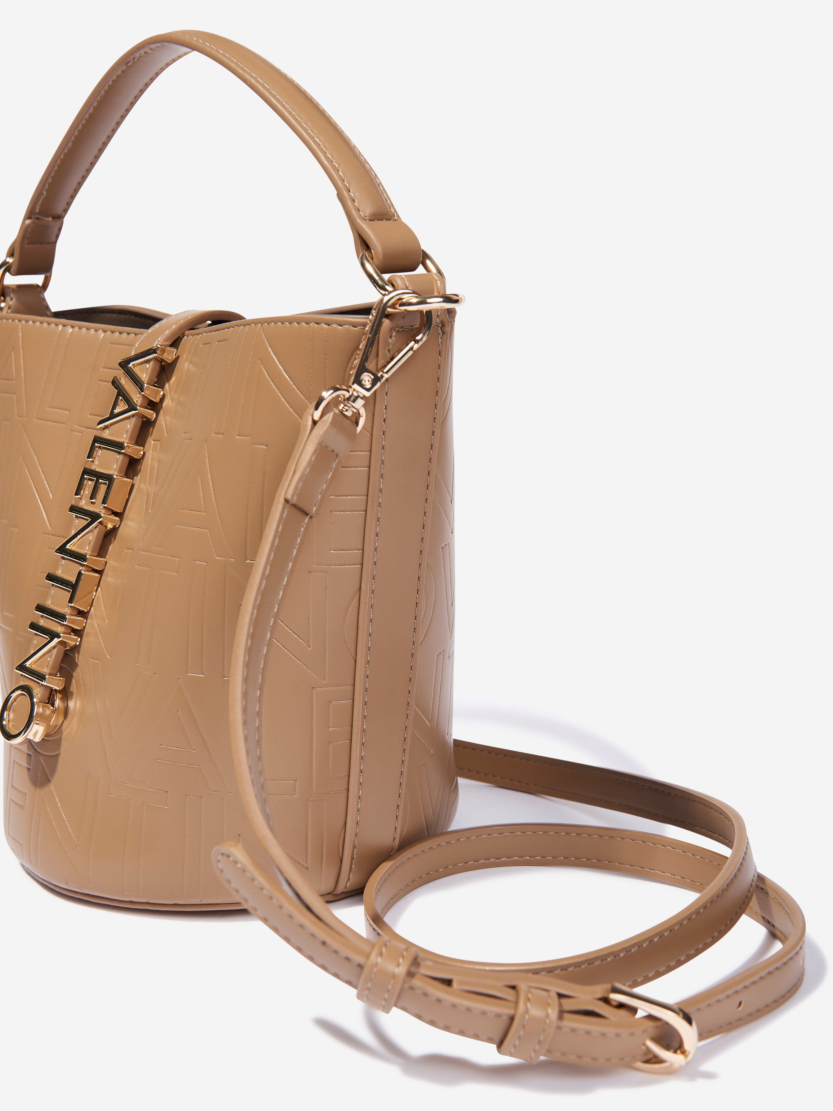 Valentino Girls Lio Re Bucket Bag in Beige (19cm)