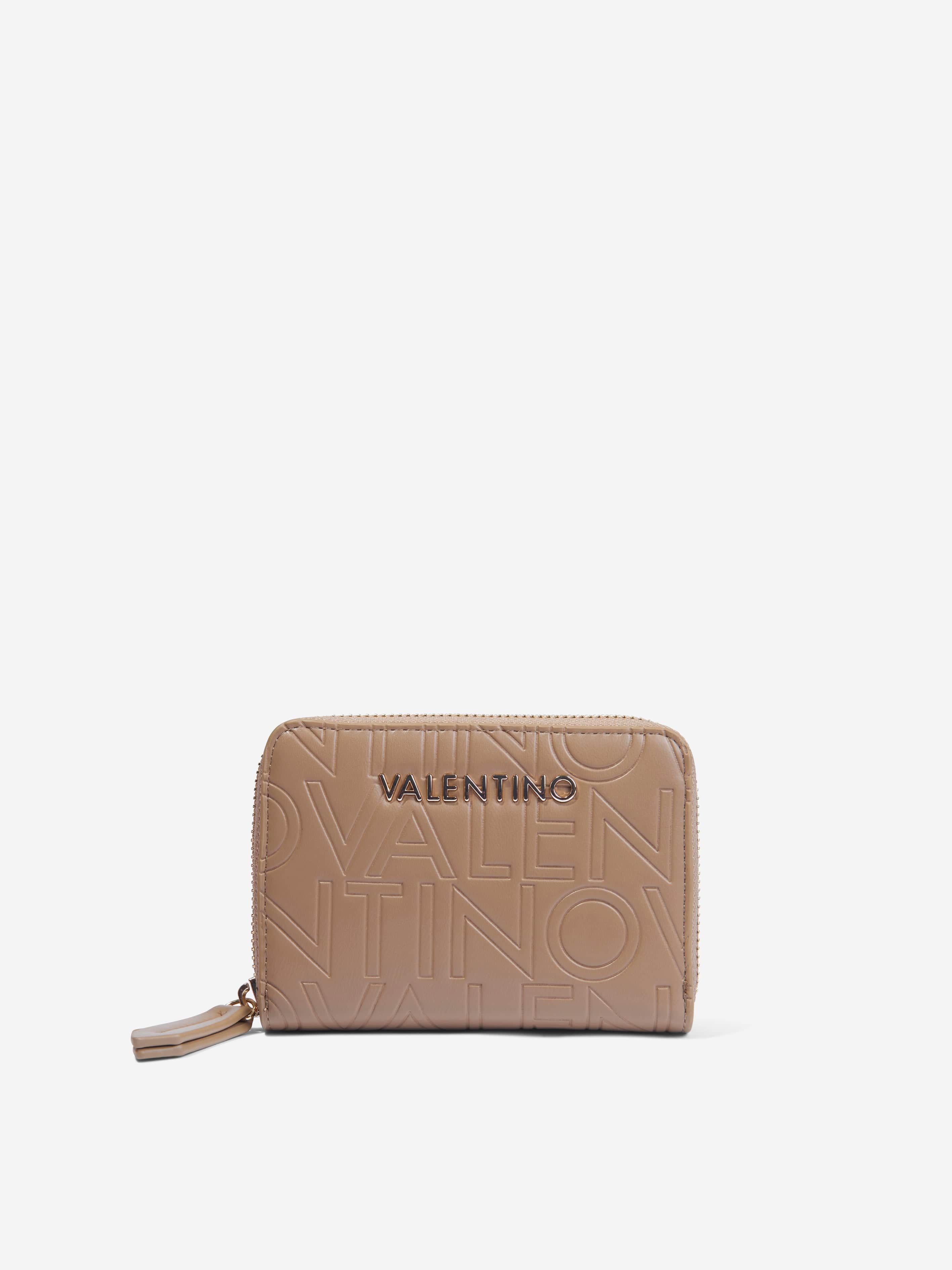 Valentino Girls Lio Re Zip Around Wallet in Beige (13cm)