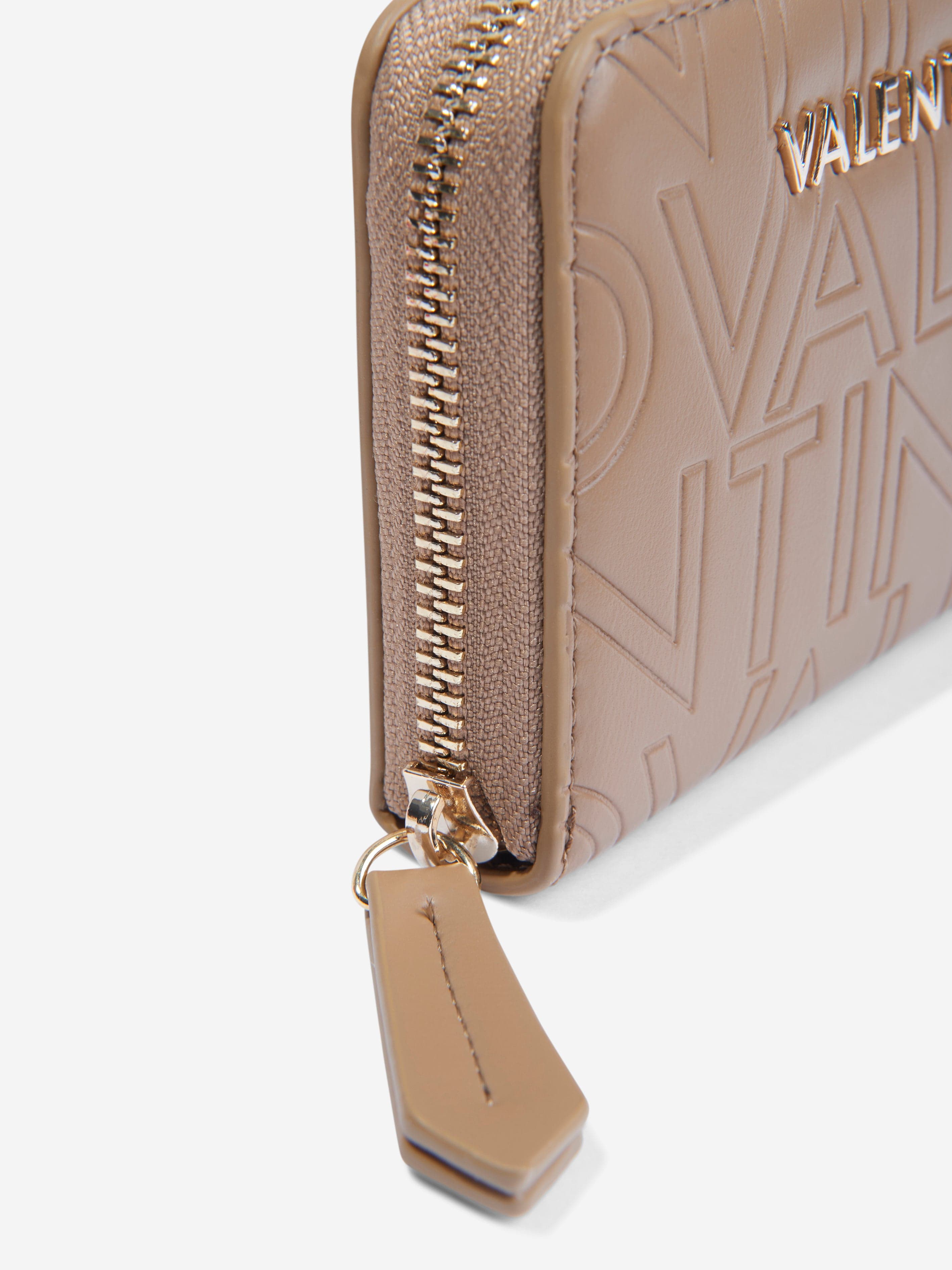 Valentino Girls Lio Re Zip Around Wallet in Beige (13cm)