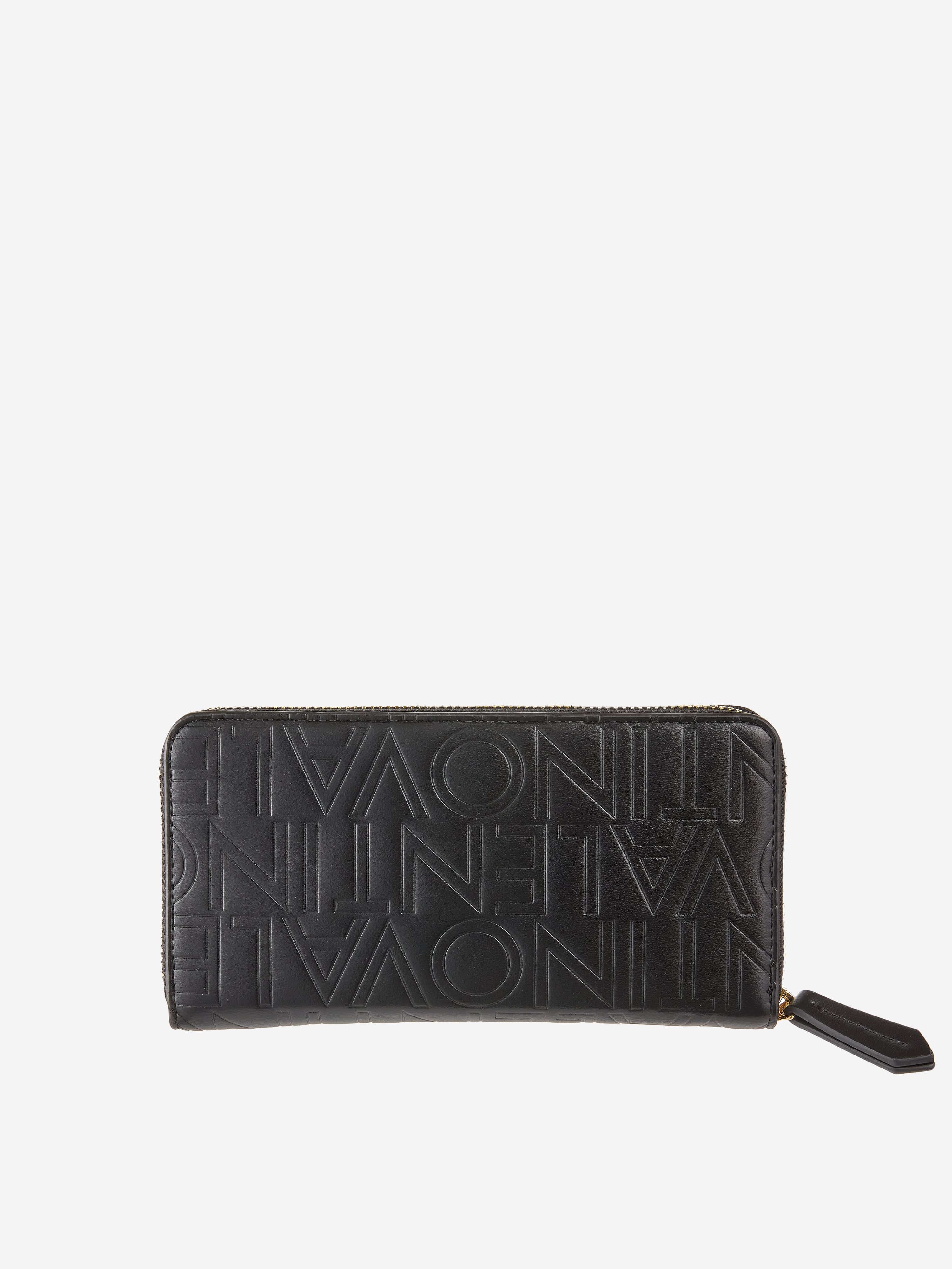 Valentino Girls Lio Re Zip Around Wallet in Black (19cm)