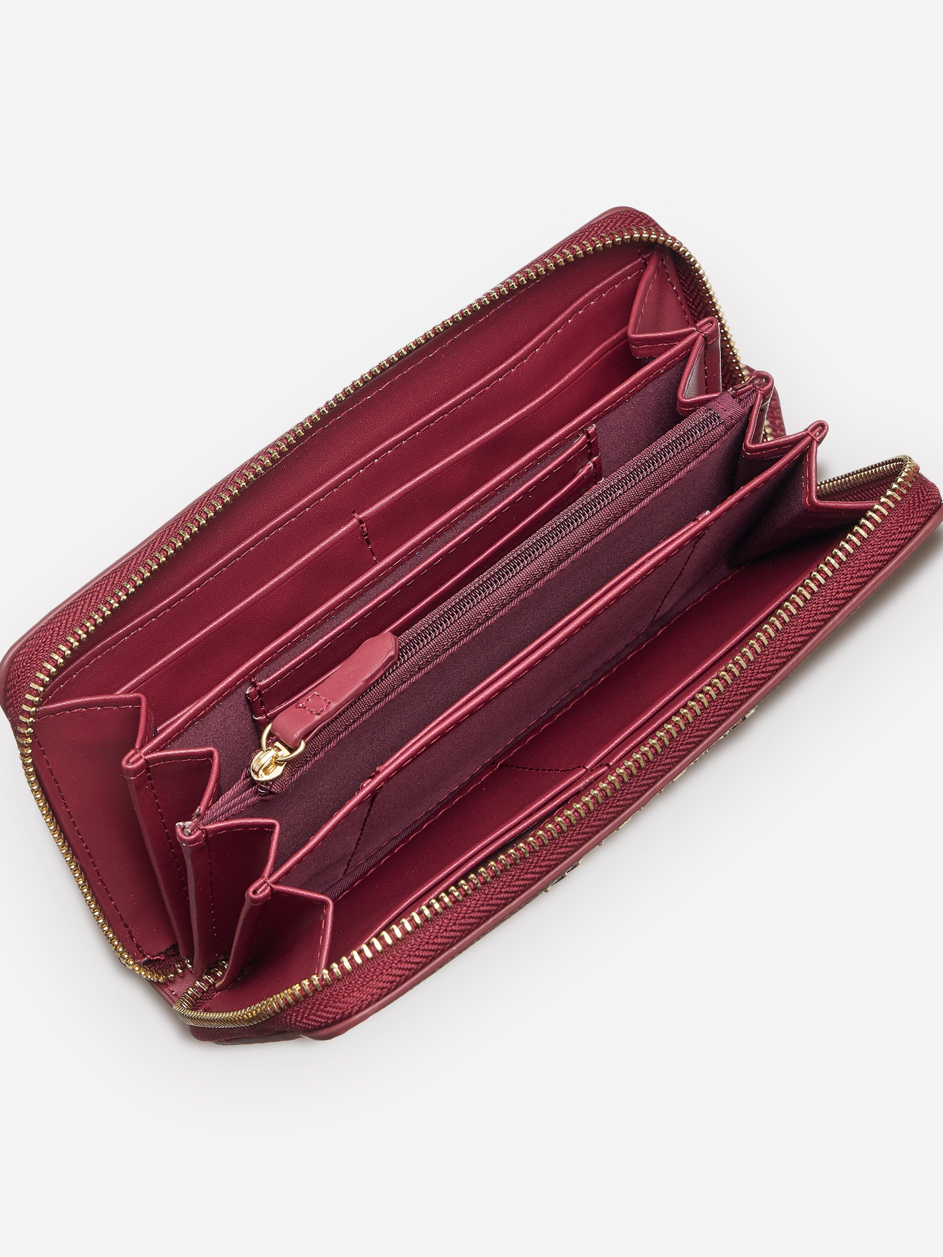 Valentino Divina Zip Around Wallet in Red (14.5cm)