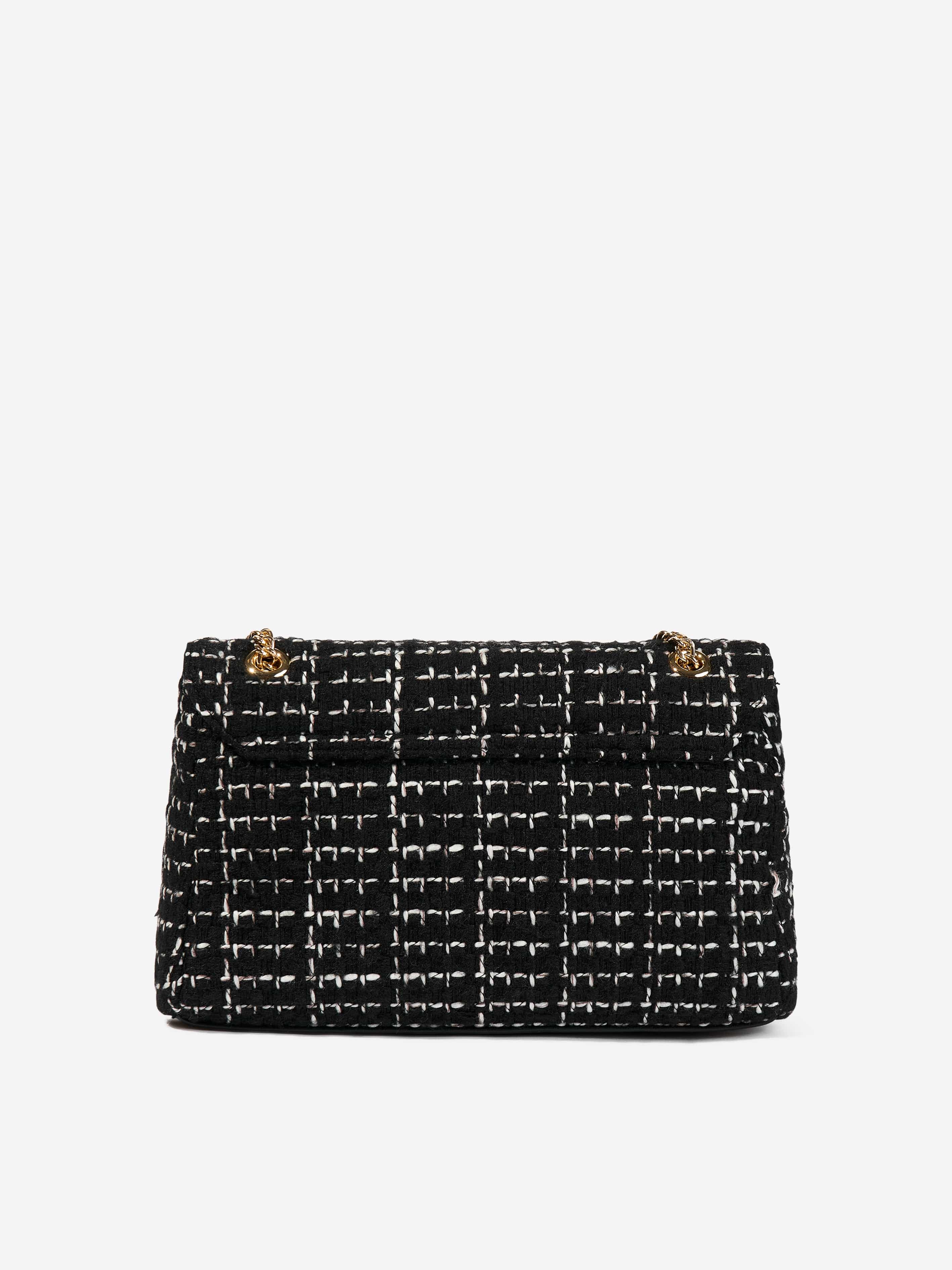 Valentino Tweed Flap Bag in Black (25.5cm)