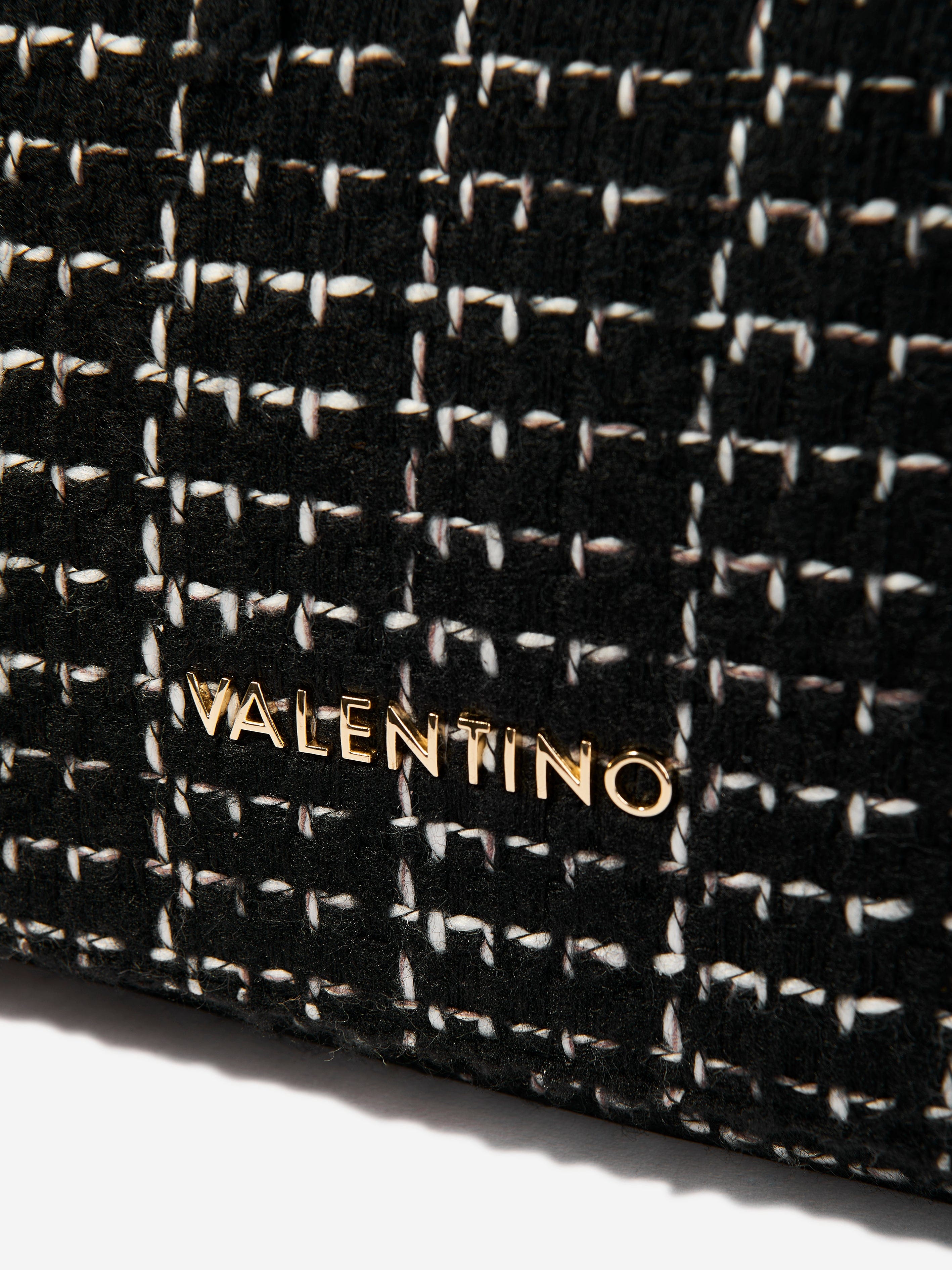 Valentino Tweed Flap Bag in Black (25.5cm)