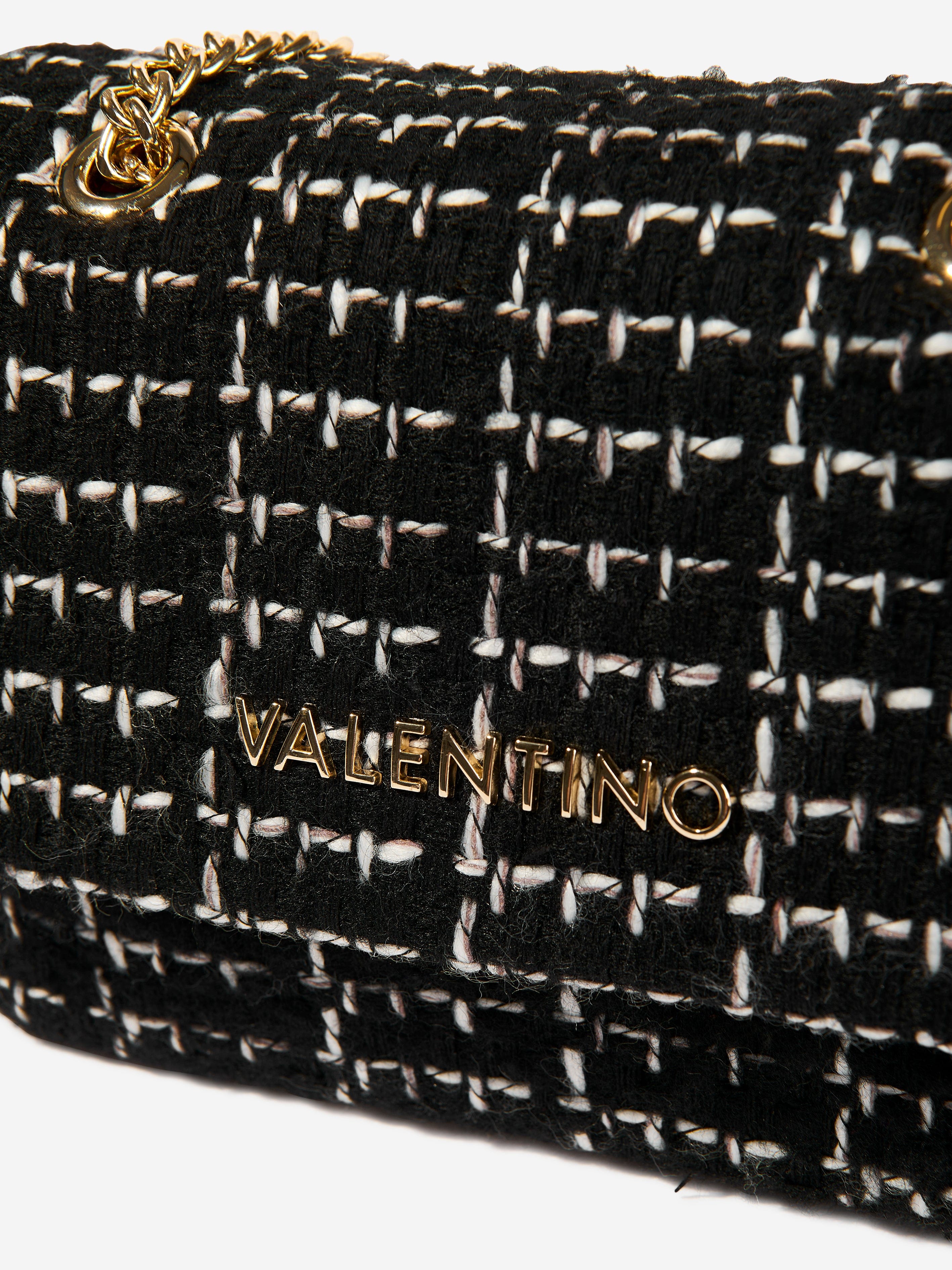 Valentino Tweed Flap Bag in Black (18.5cm)