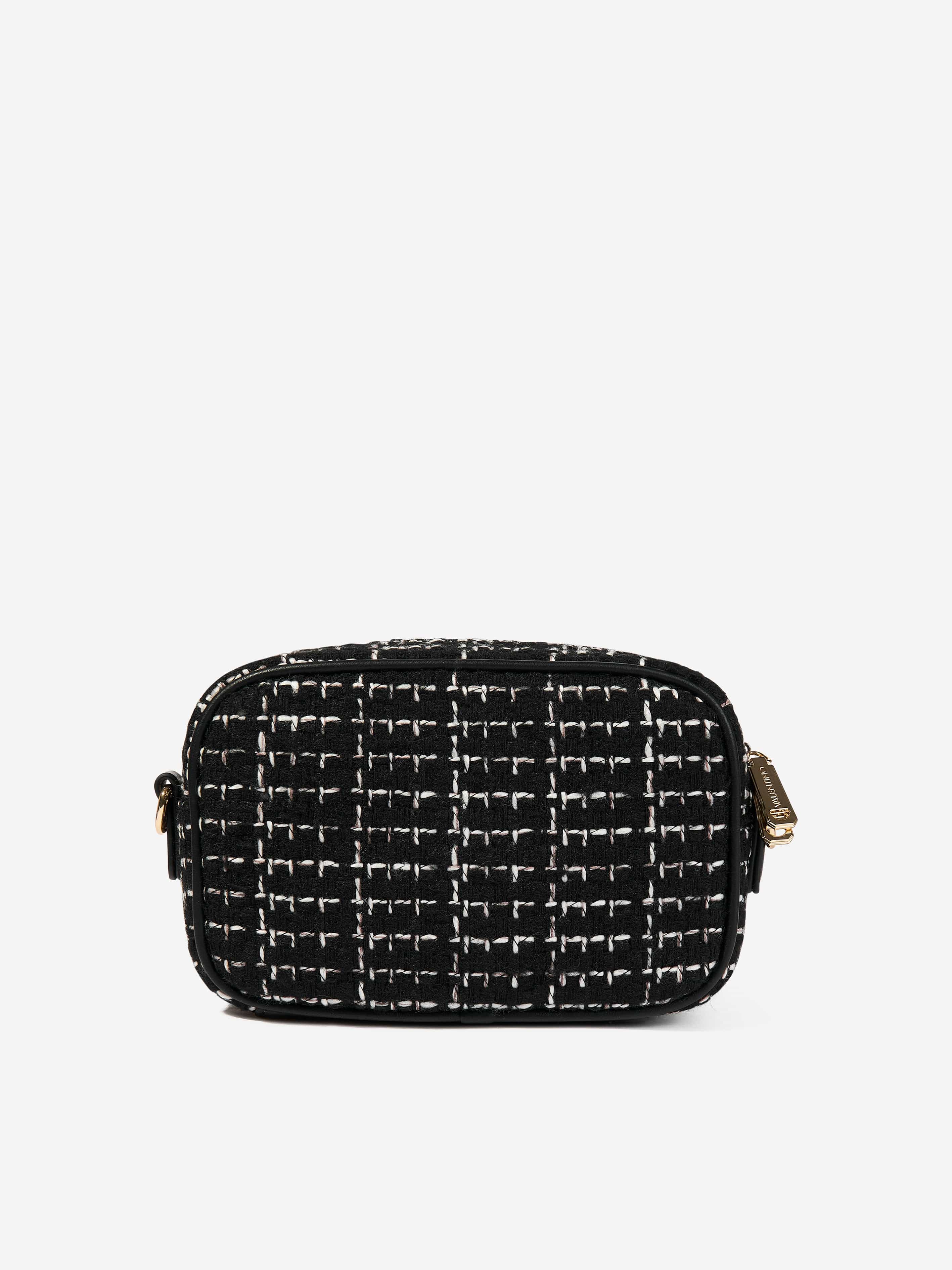Valentino Tweed Crossbody Bag in Black (20cm)