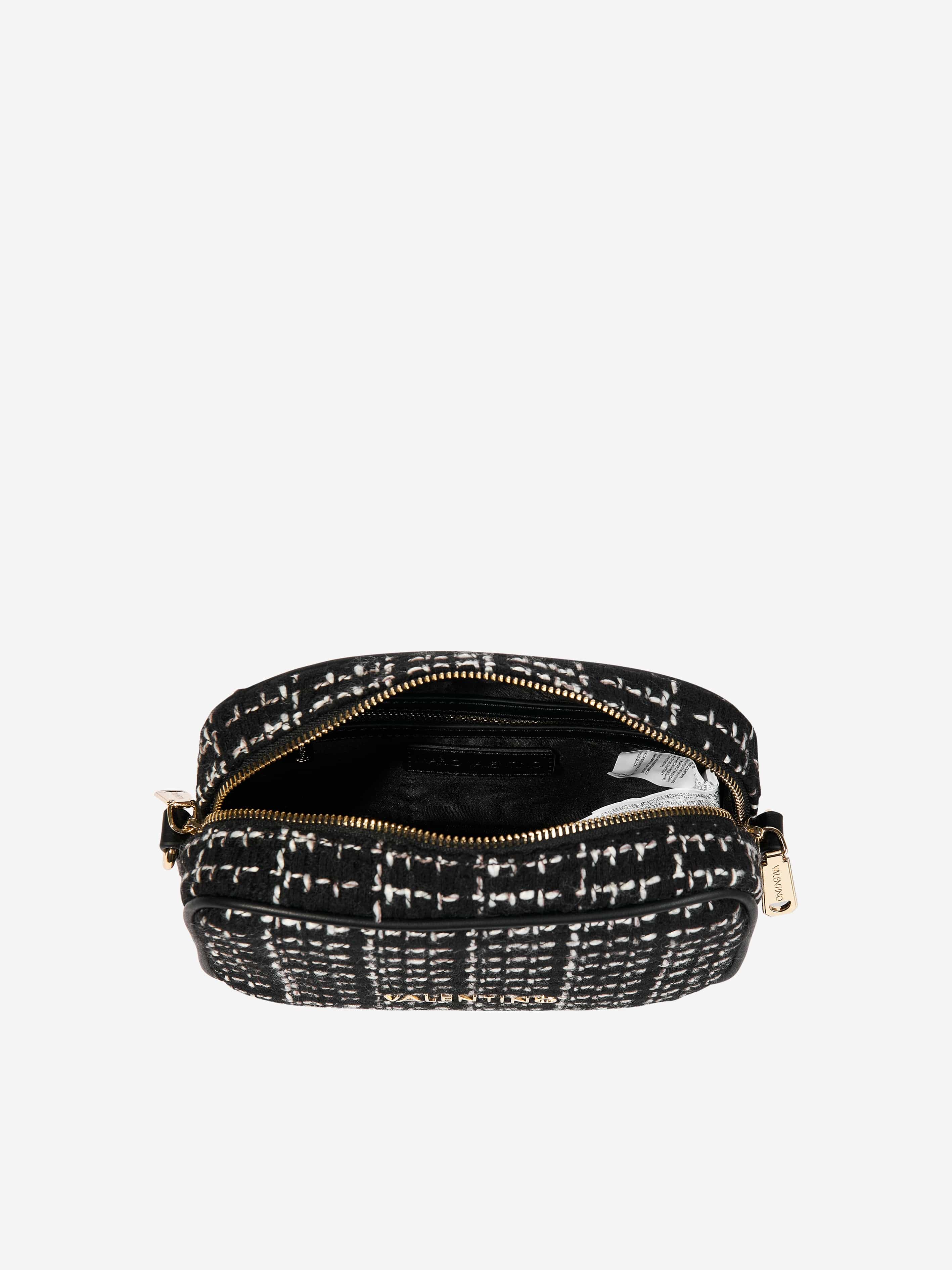 Valentino Tweed Crossbody Bag in Black (20cm)