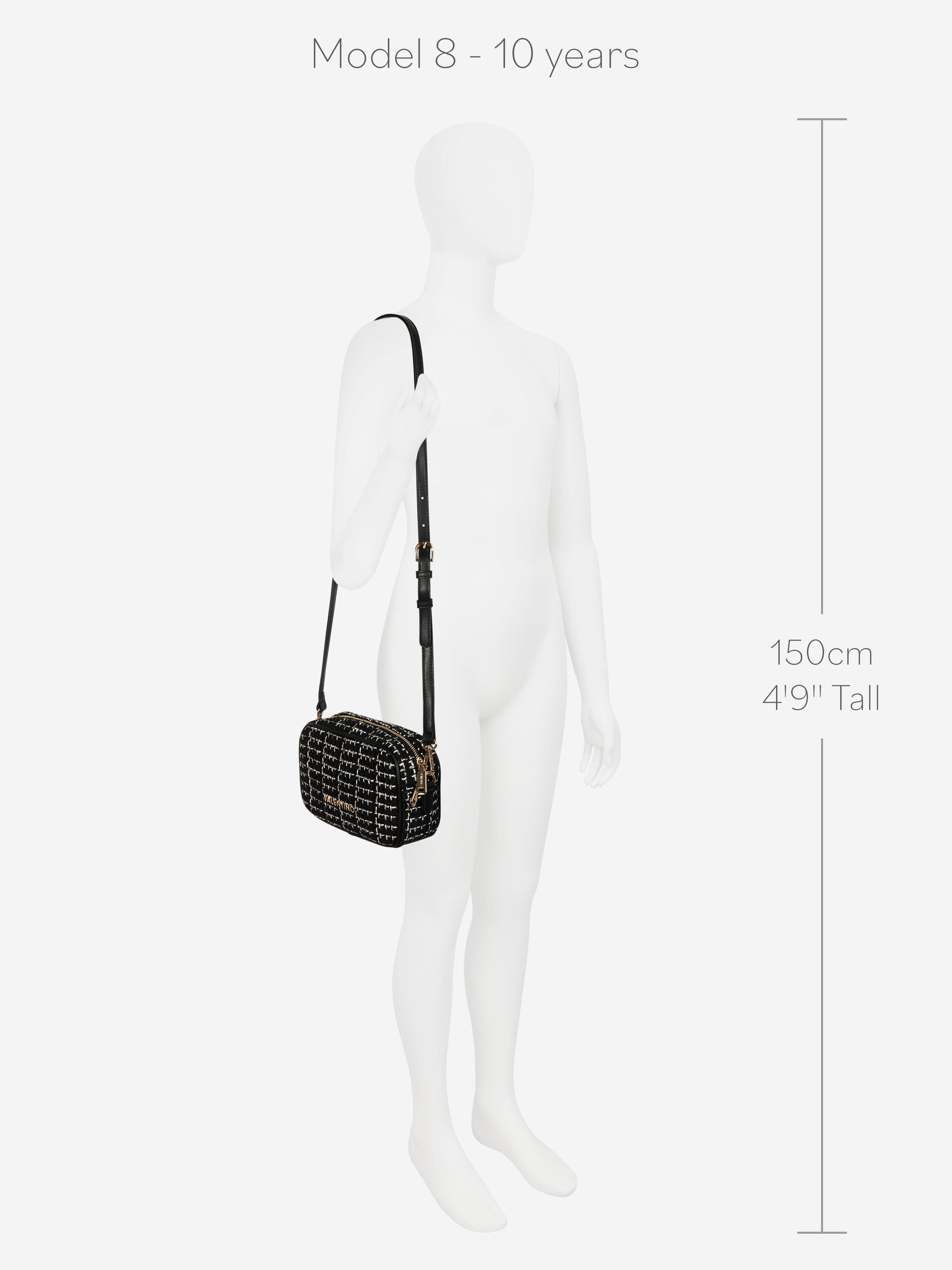 Valentino Tweed Crossbody Bag in Black (20cm)