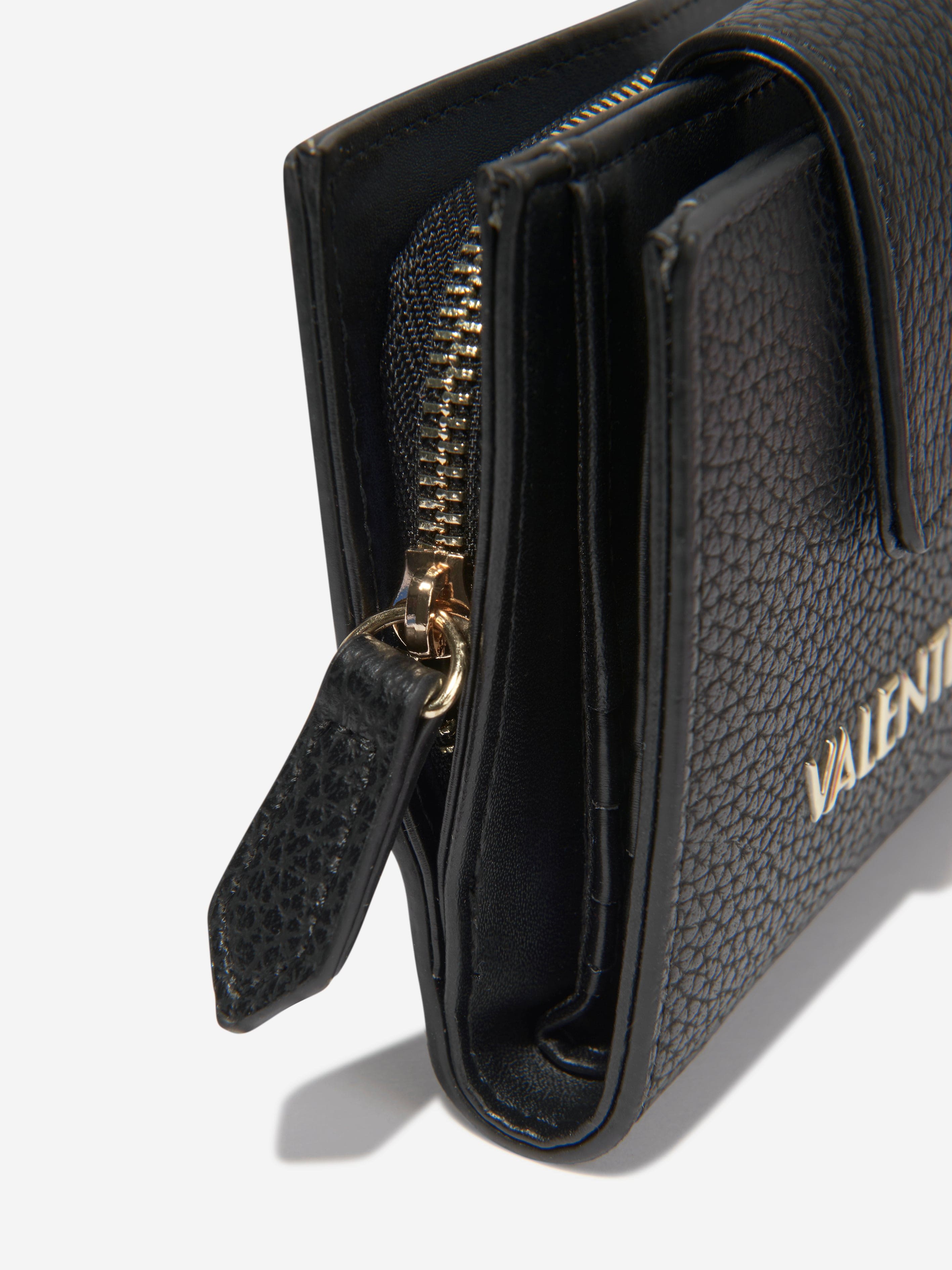 Valentino Girls Alexia Zip Around Wallet in Black (W: 19.5cm)