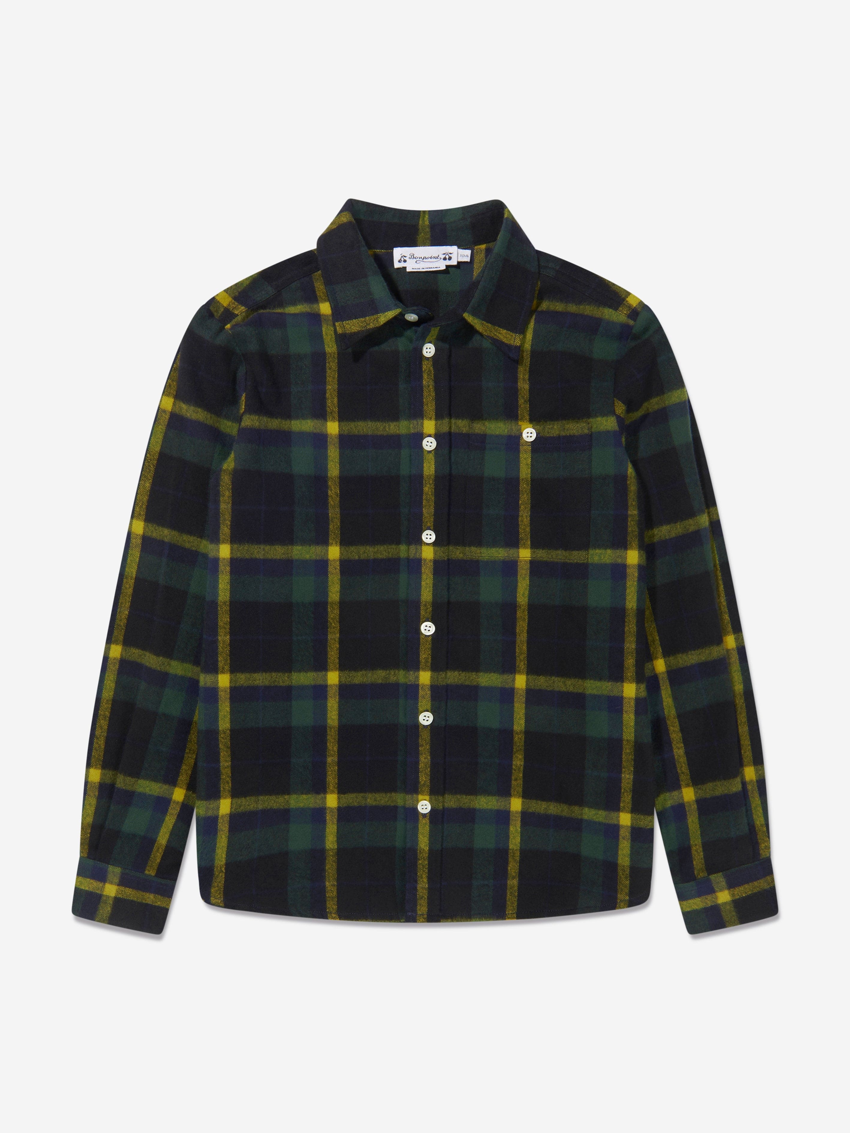 Bonpoint Boys Baptiste Long Sleeve Checked Shirt