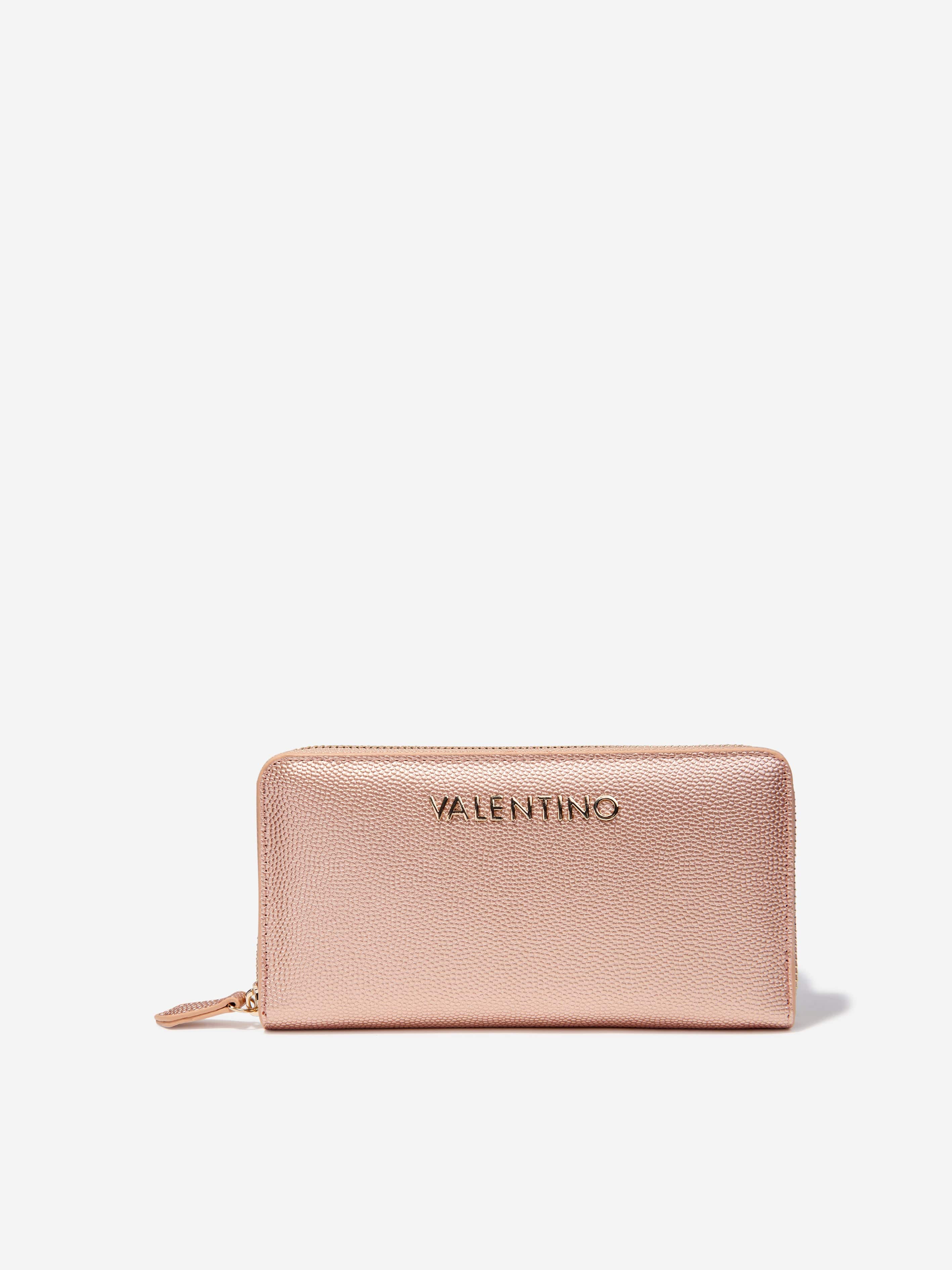 Valentino Girls Divina Zip Around Wallet in Pink