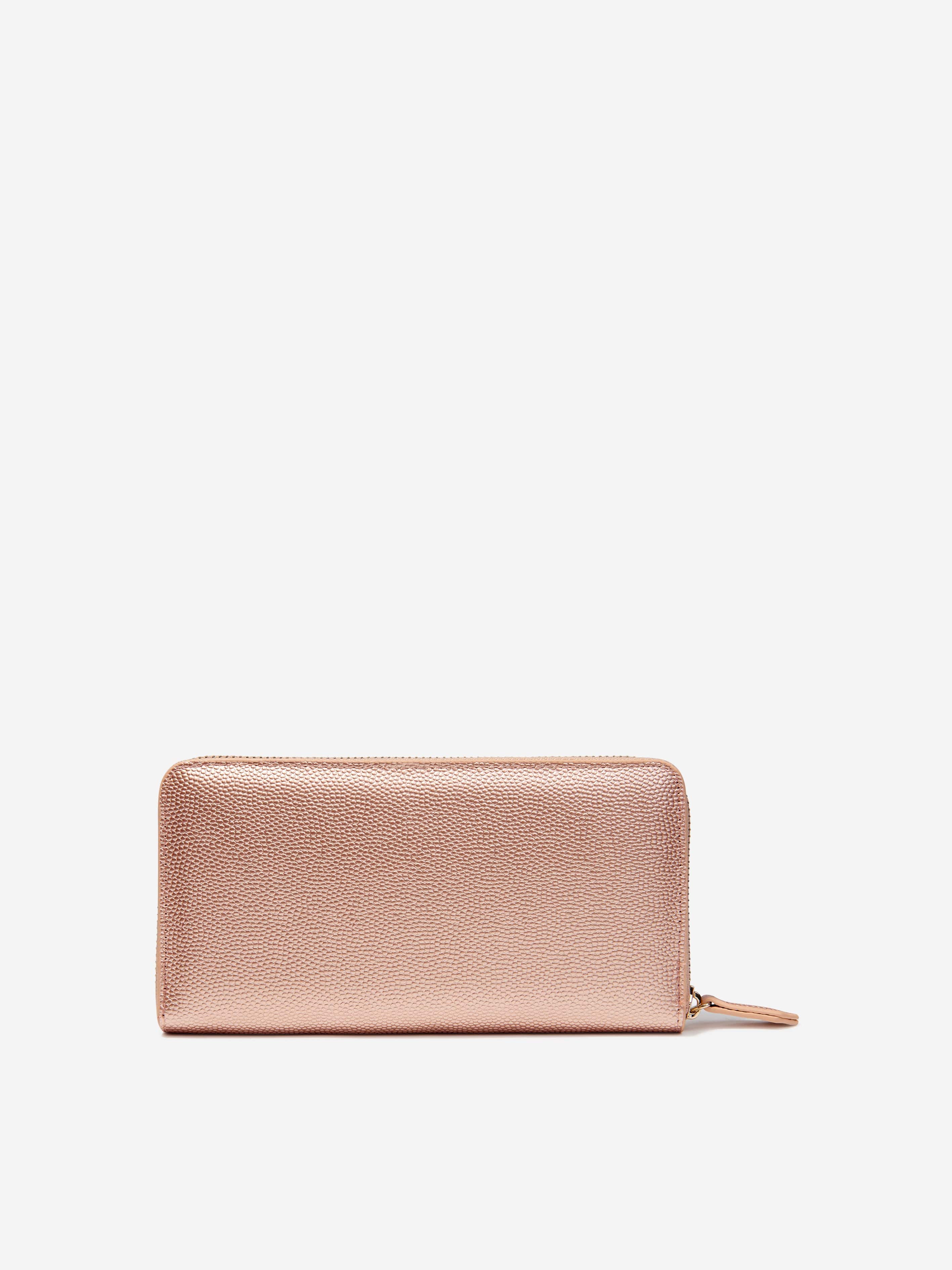 Valentino Girls Divina Zip Around Wallet in Pink