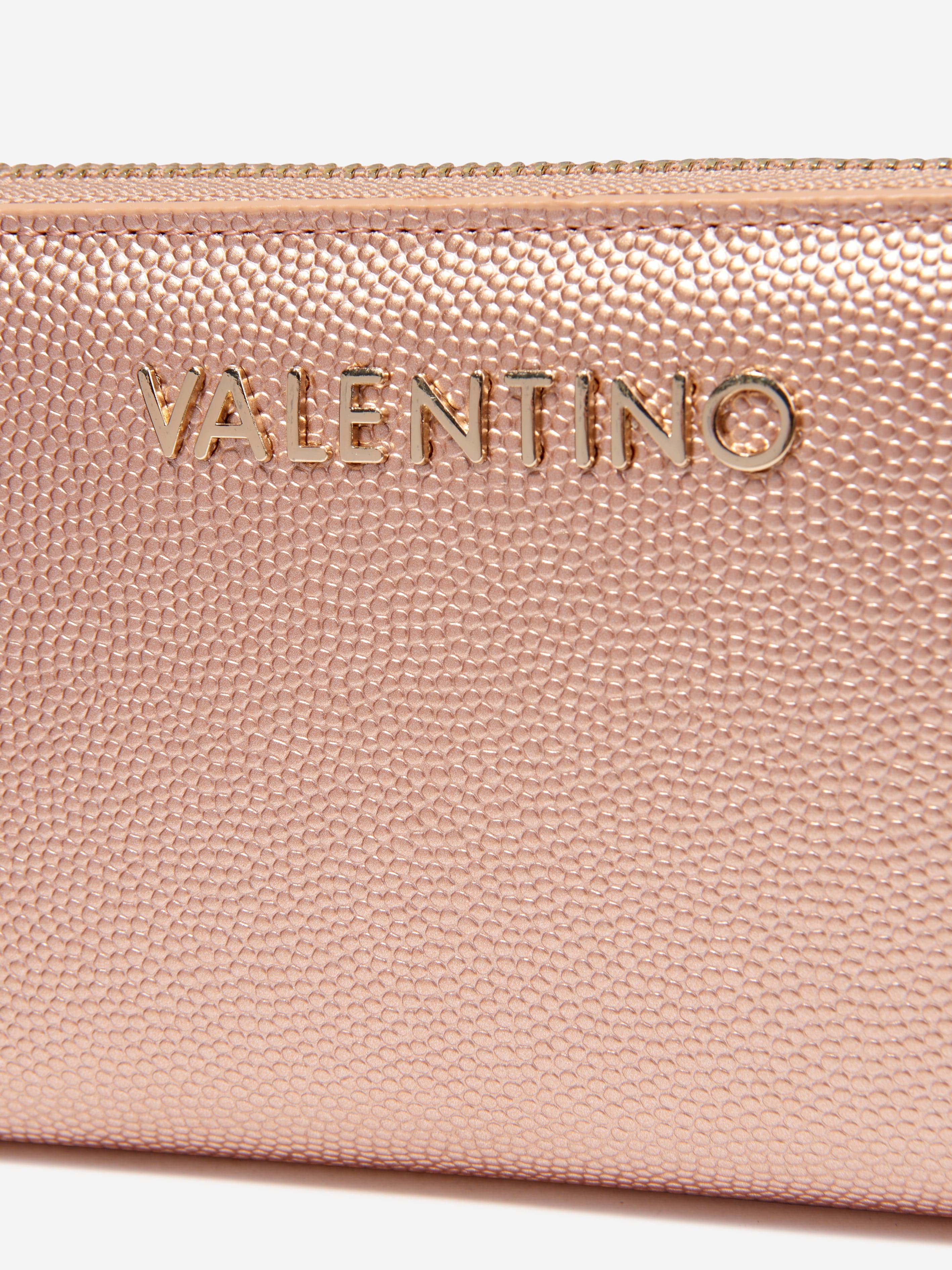 Valentino Girls Divina Zip Around Wallet in Pink