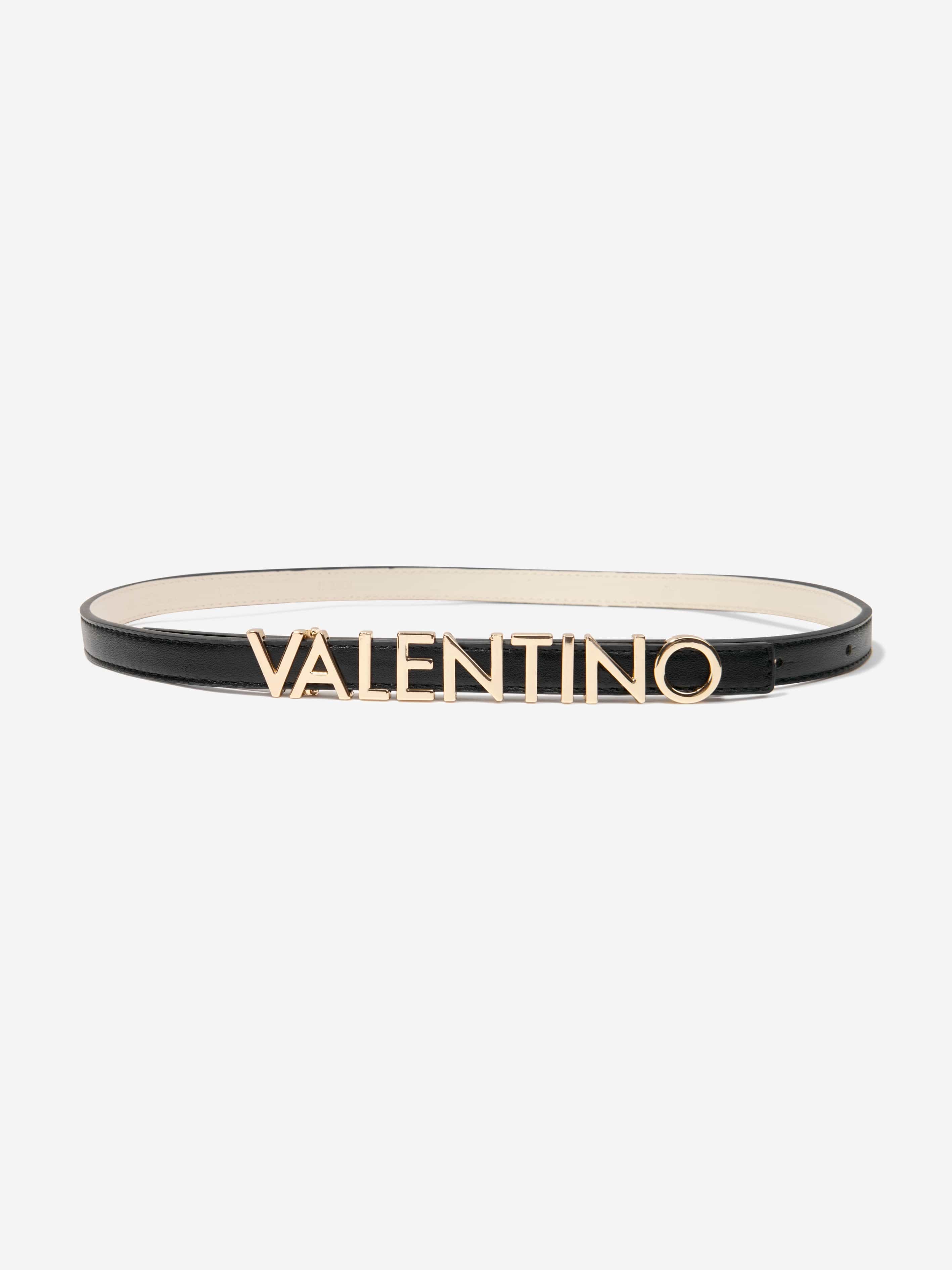 Valentino Girls Logo Belt in Black