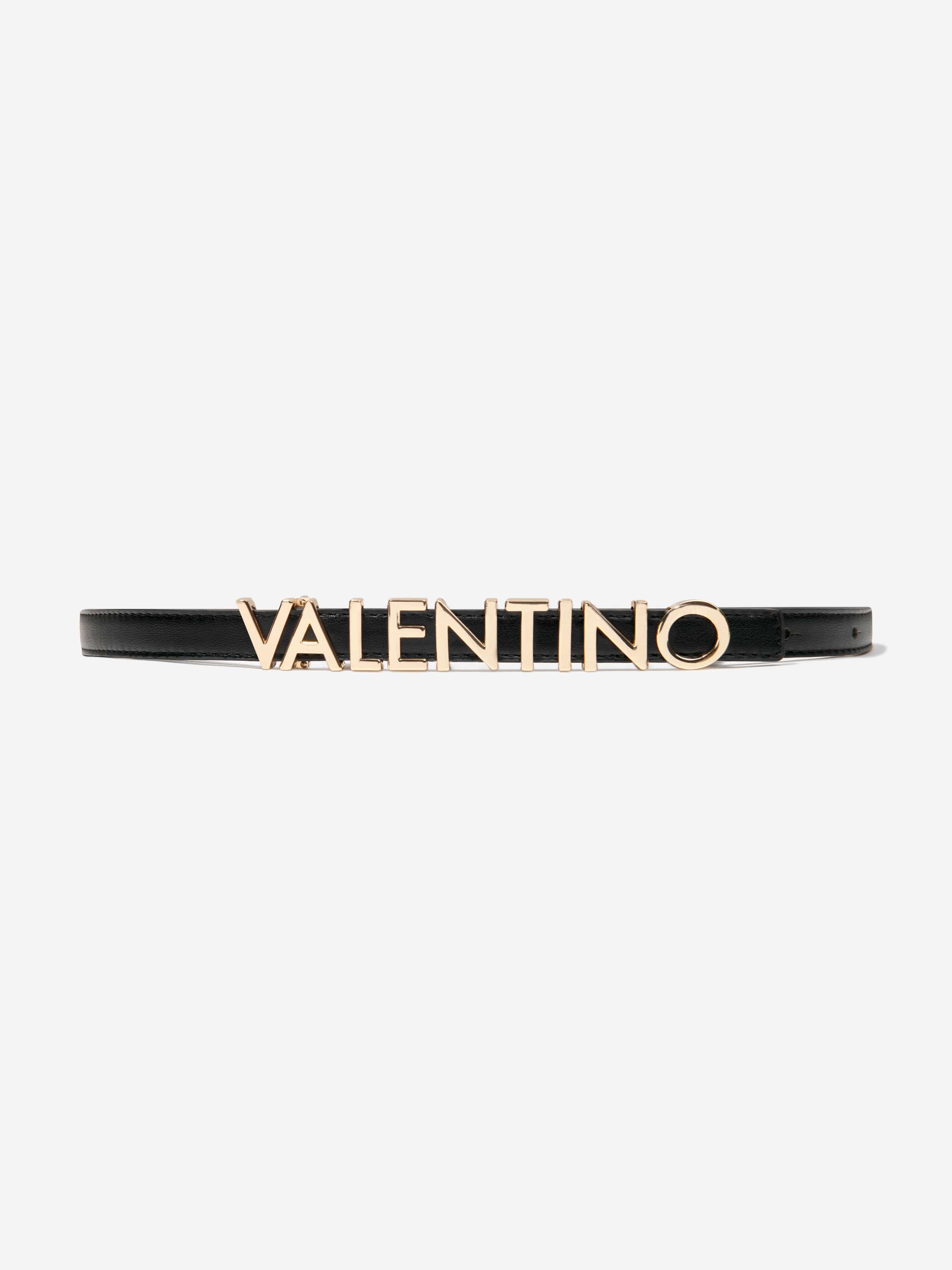 Valentino Girls Logo Belt in Black