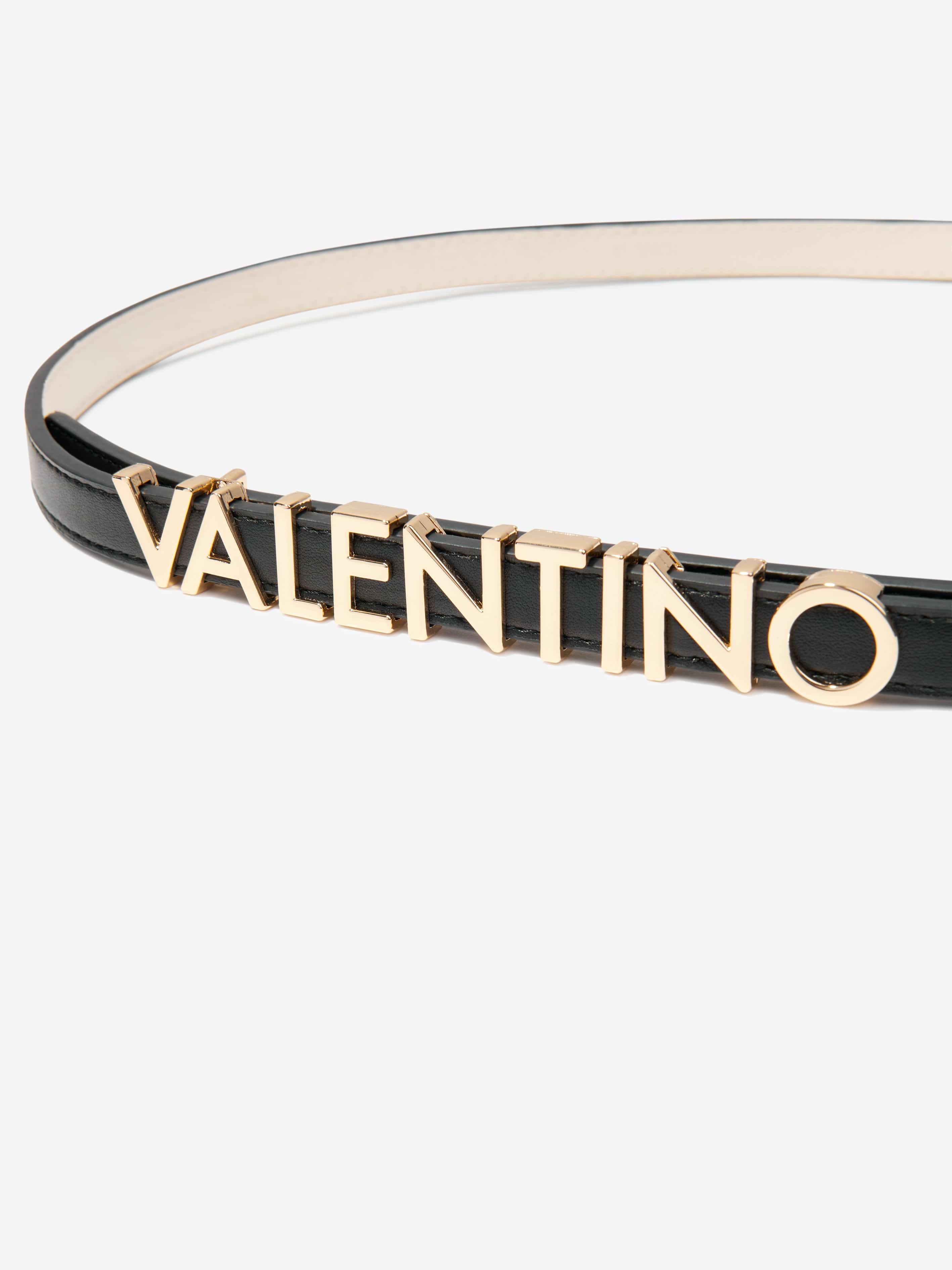 Valentino Girls Logo Belt in Black