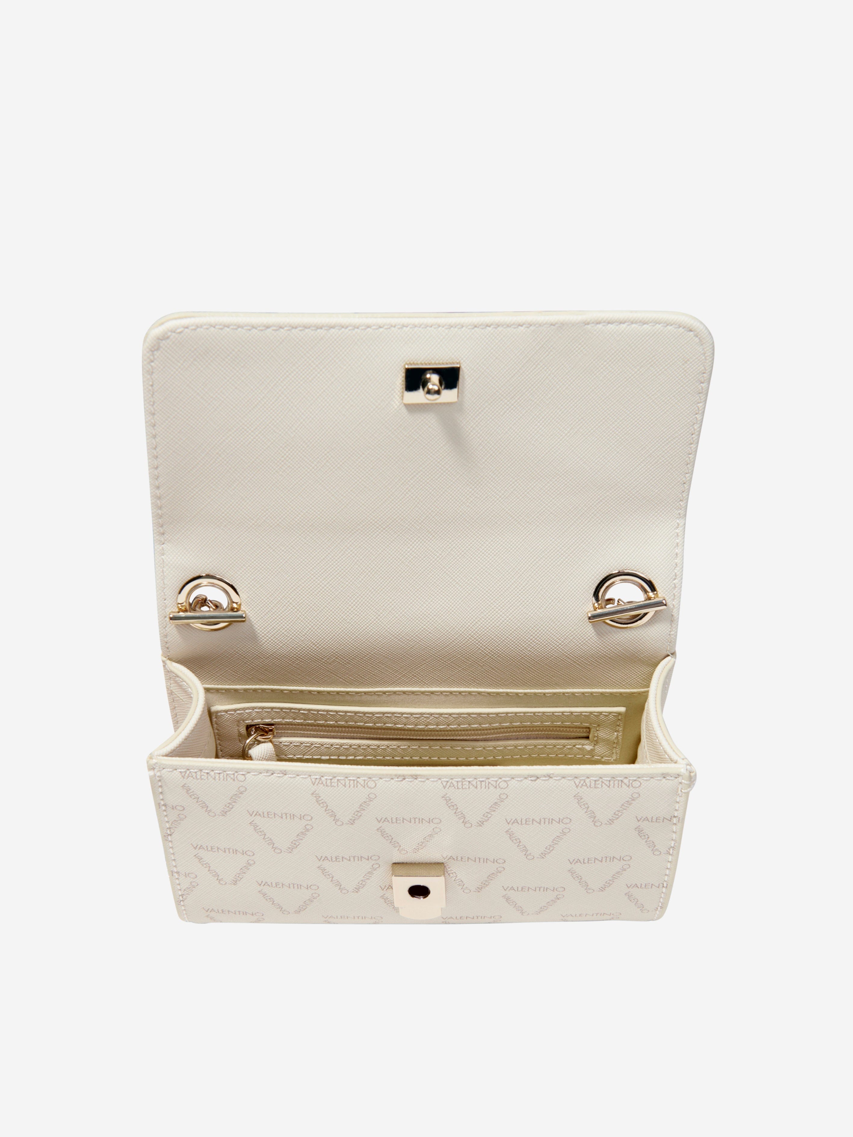 Valentino Girls Pretty Satchel Bag in Cream