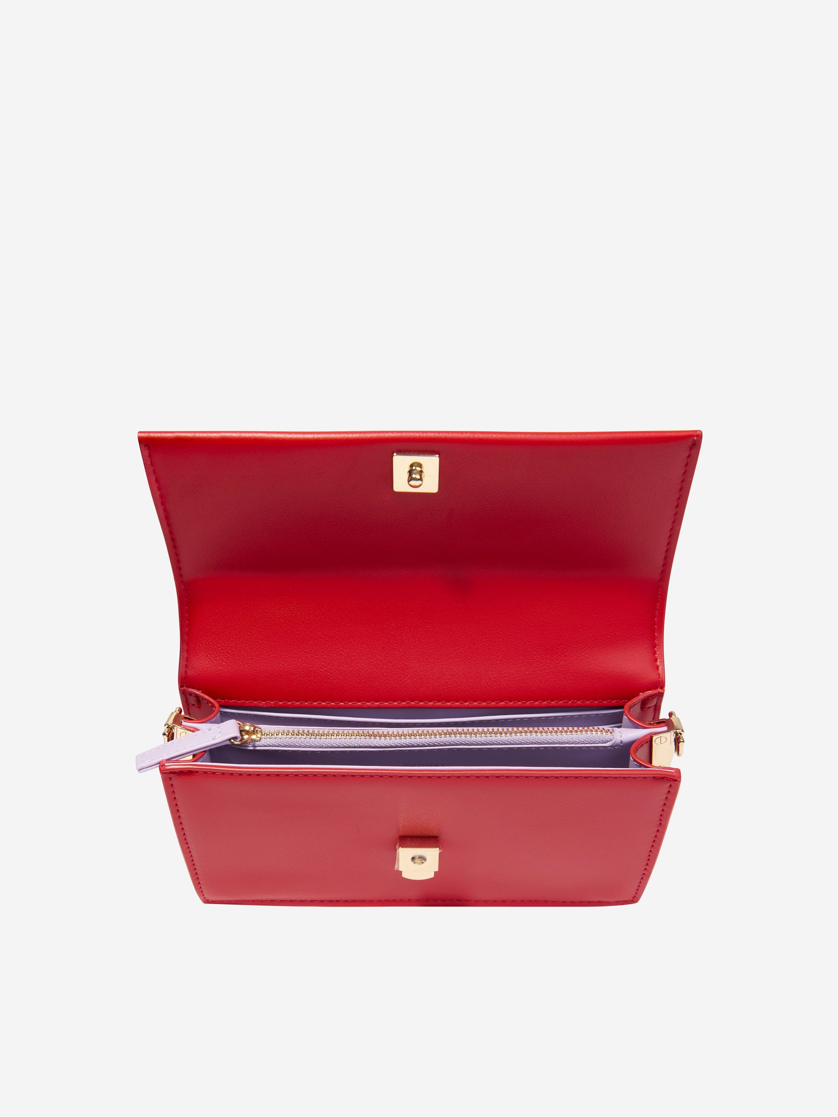 Valentino Girls Sand Satchel Bag in Red