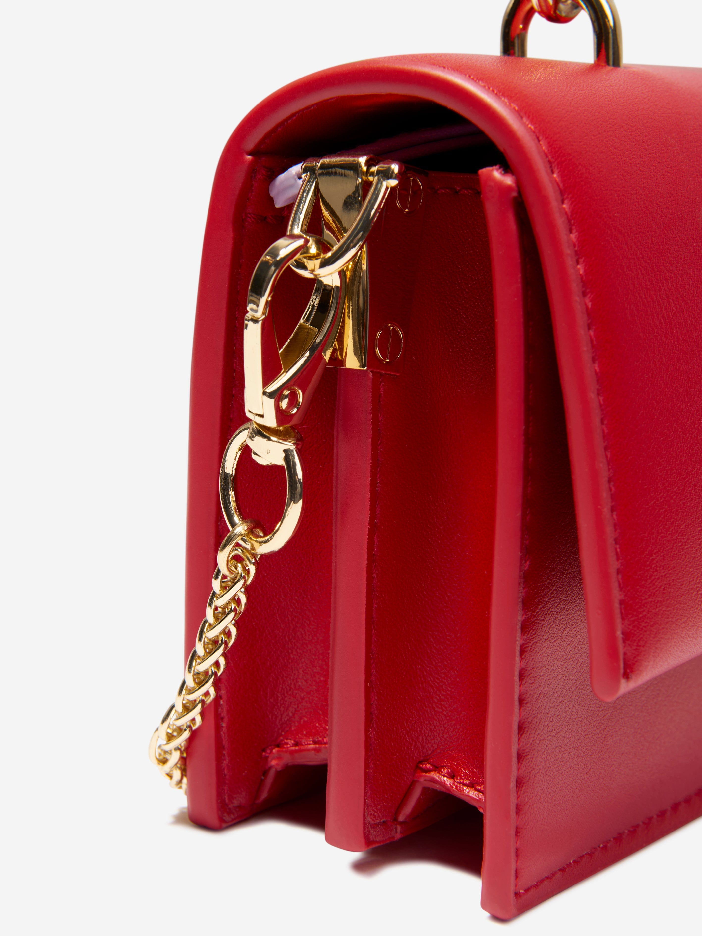 Valentino Girls Sand Satchel Bag in Red