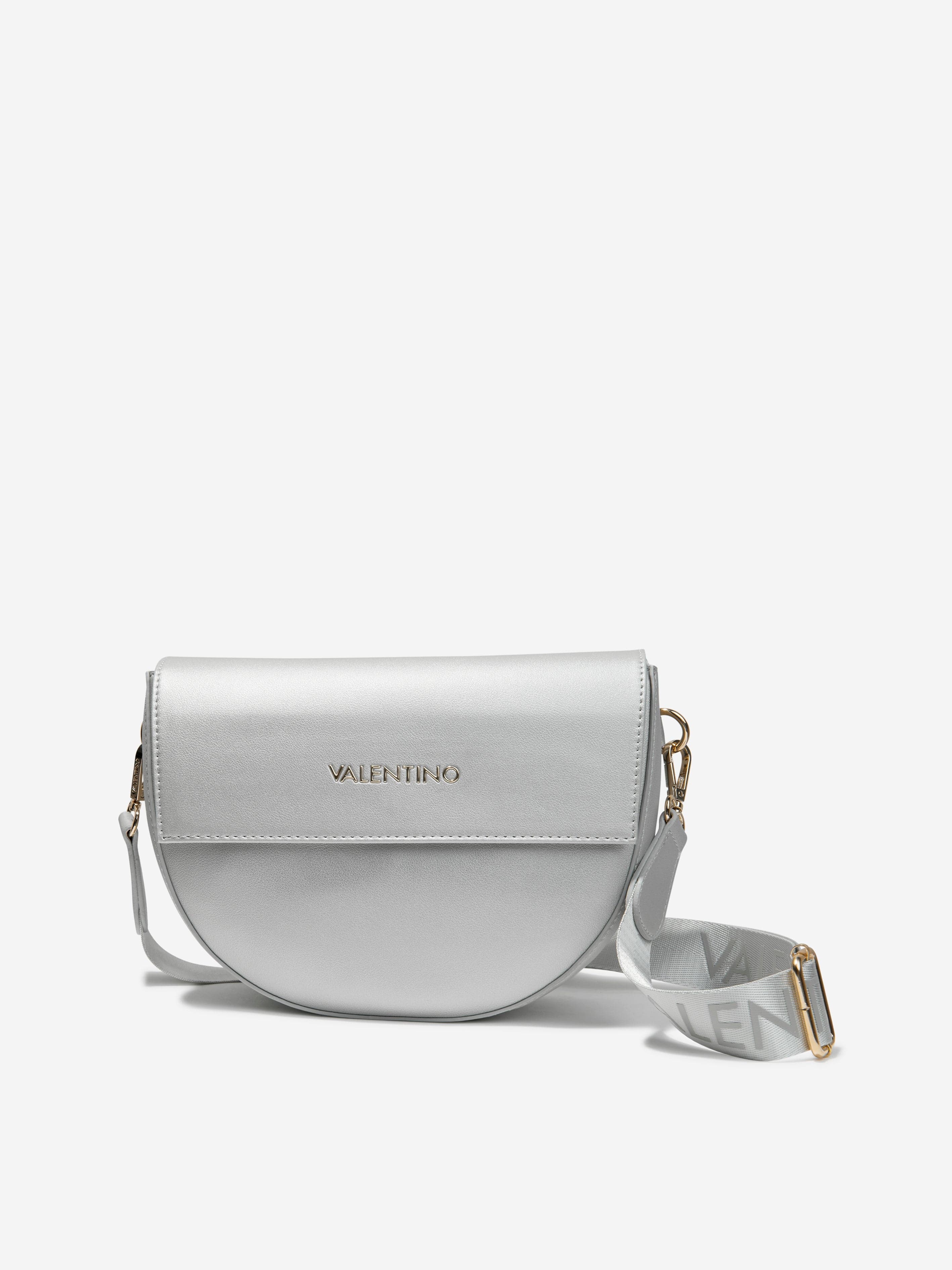 Valentino Girls Bigs Pattina Satchel Bag in Silver